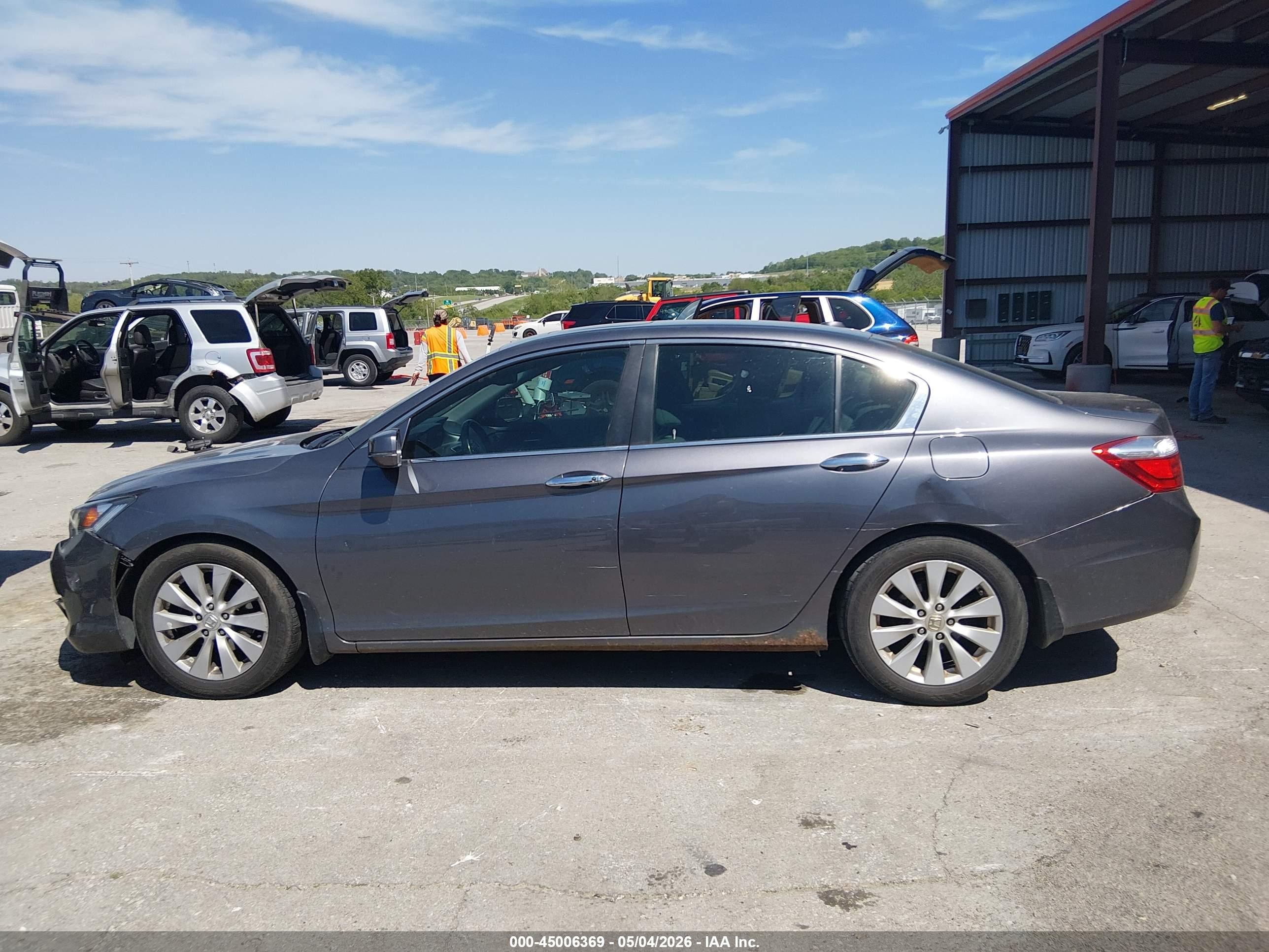 2013 Honda Accord Ex-l Gray vin: 1HGCR2F85DA071191