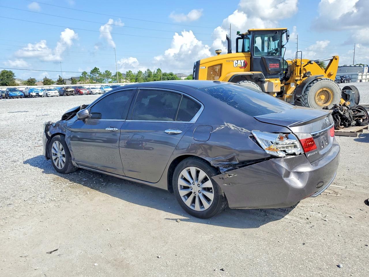 2013 Honda Accord Exl Серый vin: 1HGCR2F85DA080005