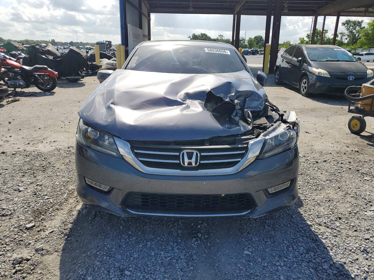 2013 Honda Accord Exl Серый vin: 1HGCR2F85DA080005