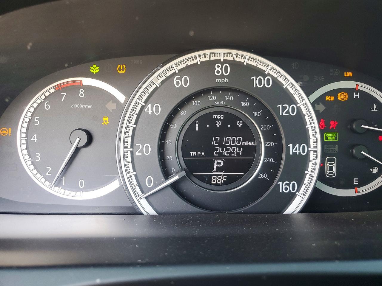 2013 Honda Accord Exl Серый vin: 1HGCR2F85DA080005