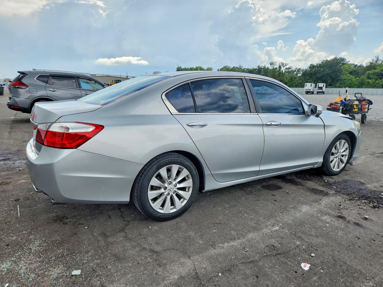 2013 Honda Accord Exl Silver vin: 1HGCR2F85DA090873