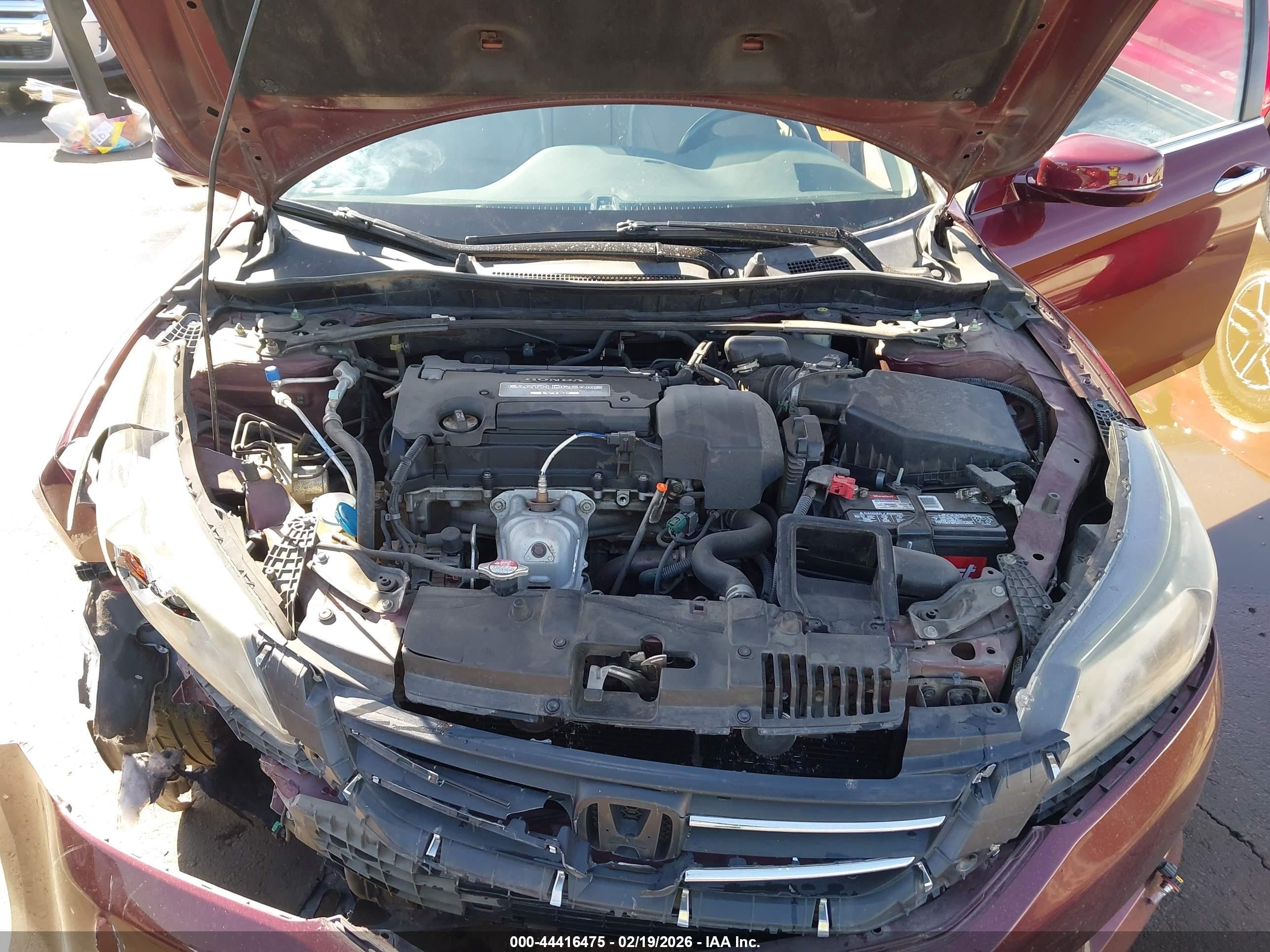 2013 Honda Accord Ex-l Maroon vin: 1HGCR2F85DA097550