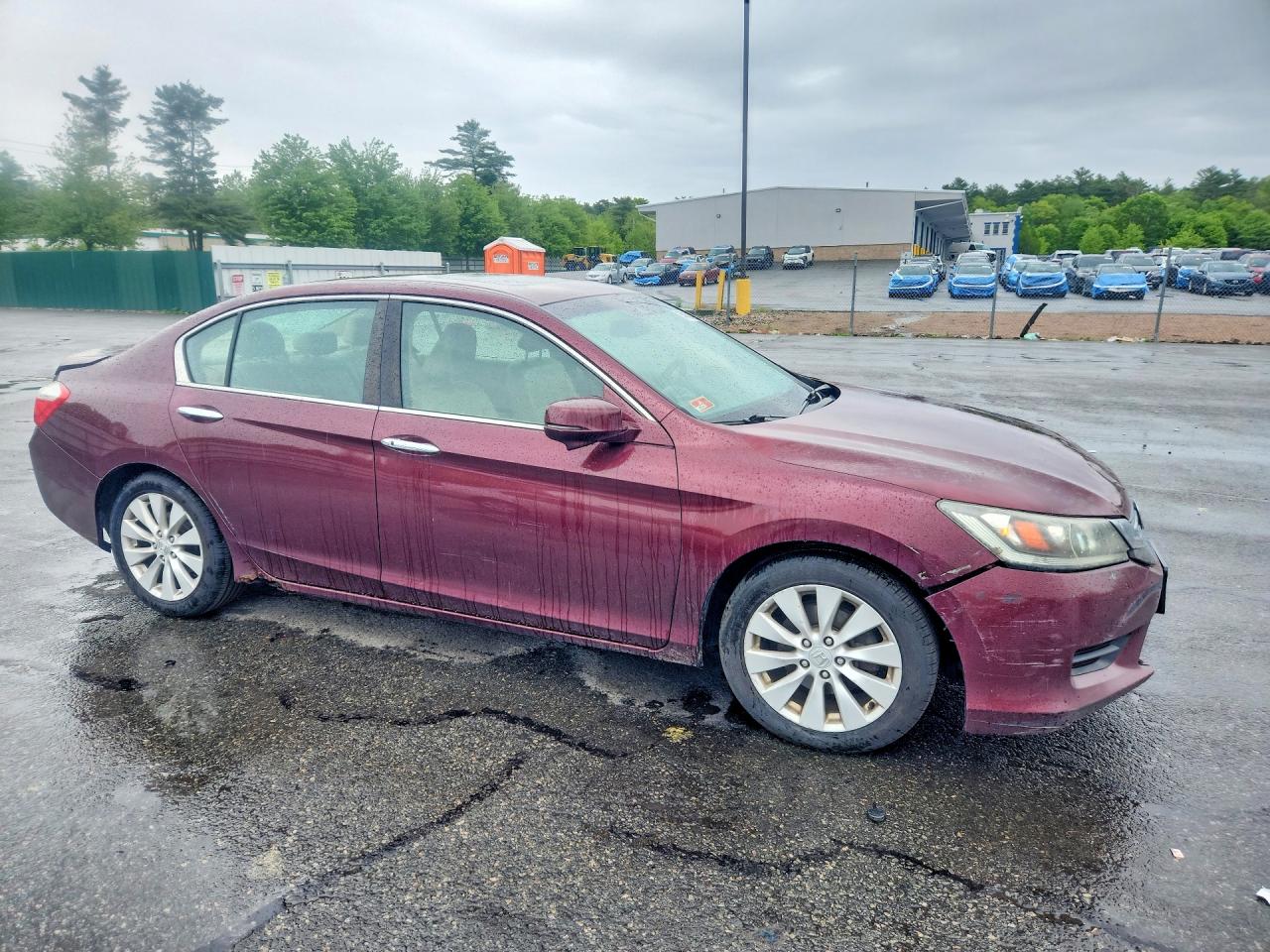 2013 Honda Accord Exl Red vin: 1HGCR2F85DA099346