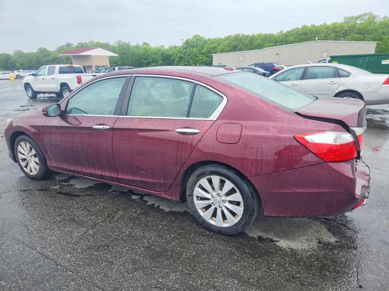 2013 Honda Accord Exl Red vin: 1HGCR2F85DA099346