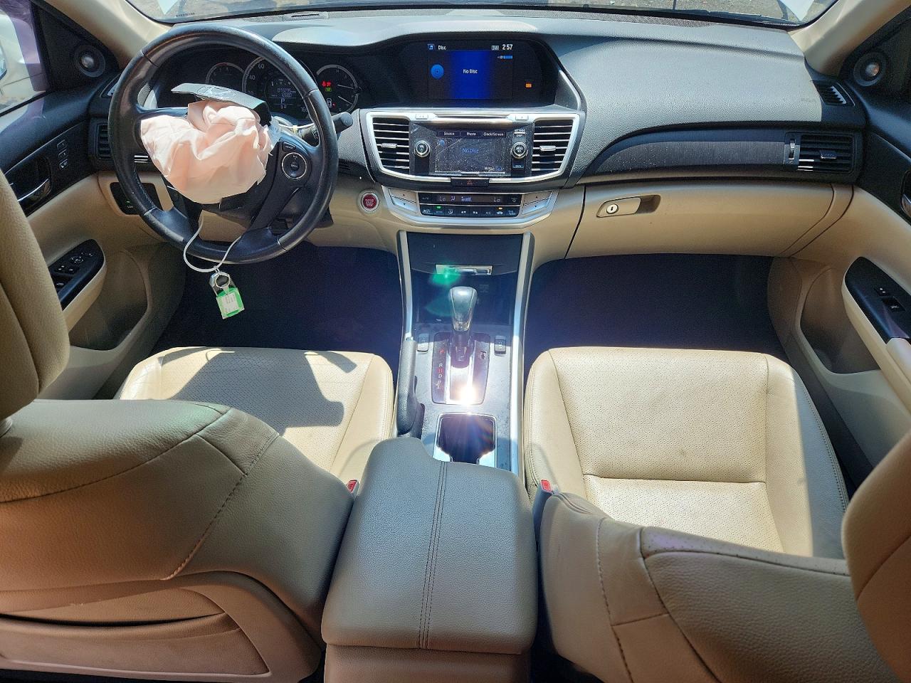 2013 Honda Accord Exl White vin: 1HGCR2F85DA103721