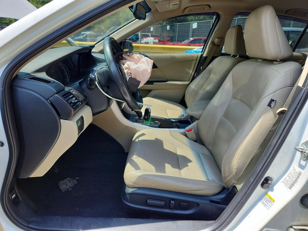 2013 Honda Accord Exl White vin: 1HGCR2F85DA103721