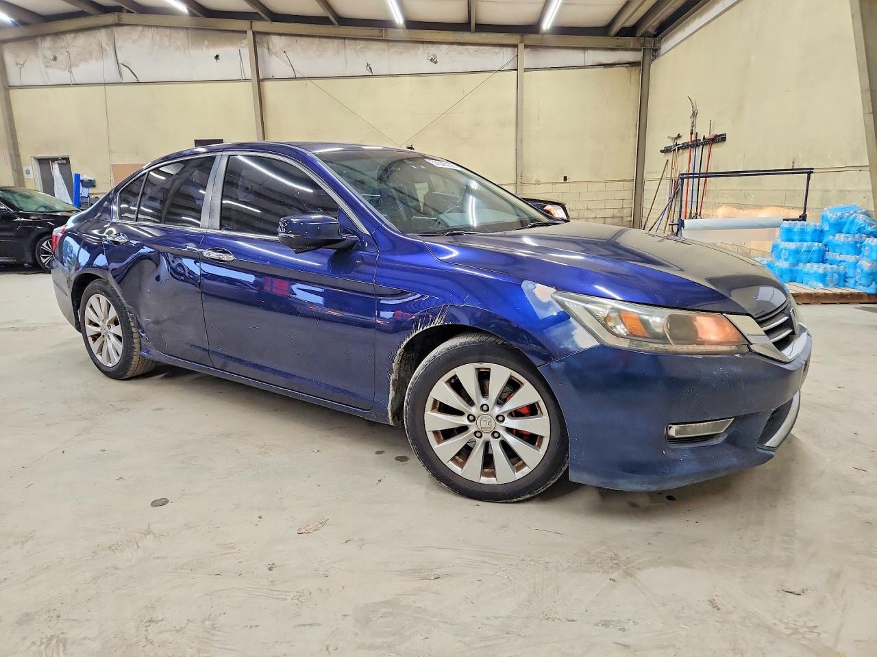 2013 Honda Accord Exl Blue vin: 1HGCR2F85DA113326