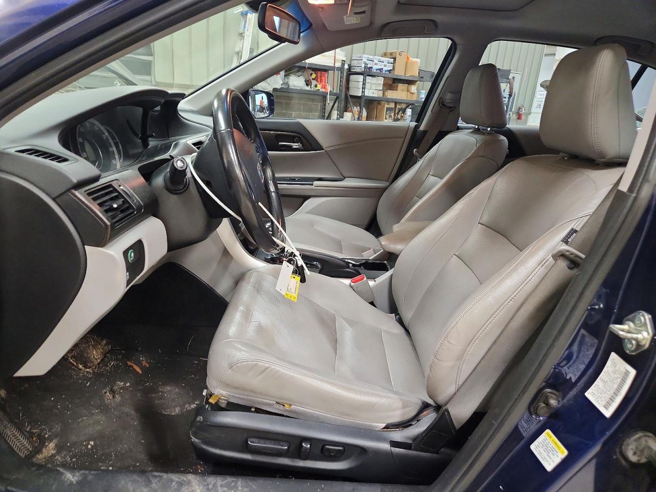 2013 Honda Accord Exl Blue vin: 1HGCR2F85DA113326