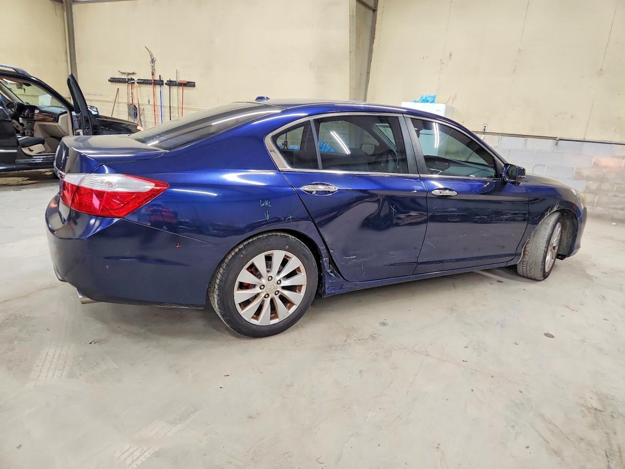 2013 Honda Accord Exl Blue vin: 1HGCR2F85DA113326