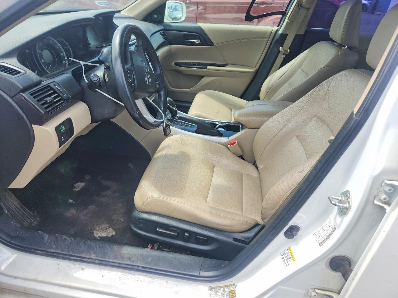 2013 Honda Accord Exl White vin: 1HGCR2F85DA115058