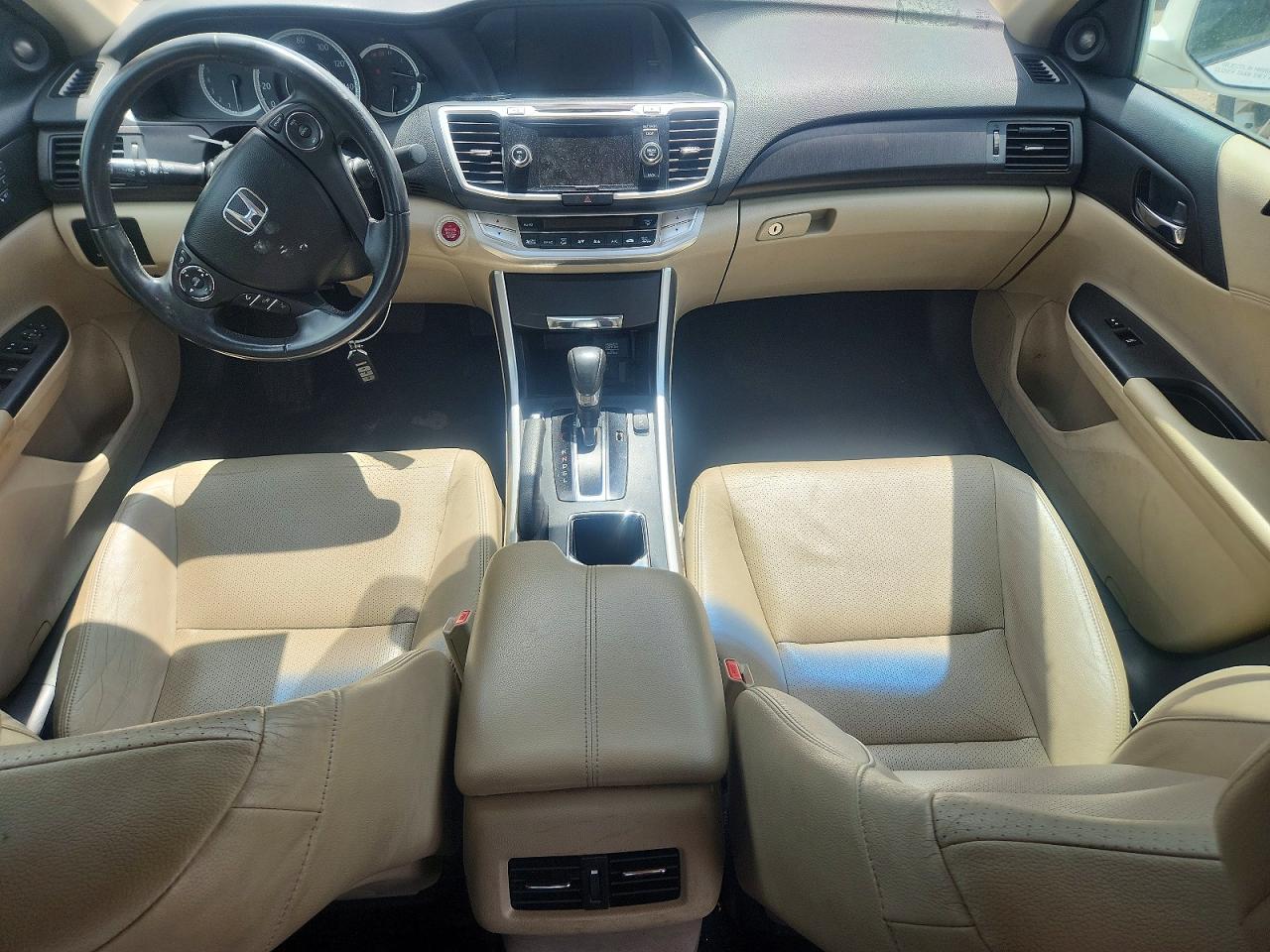 2013 Honda Accord Exl White vin: 1HGCR2F85DA115058