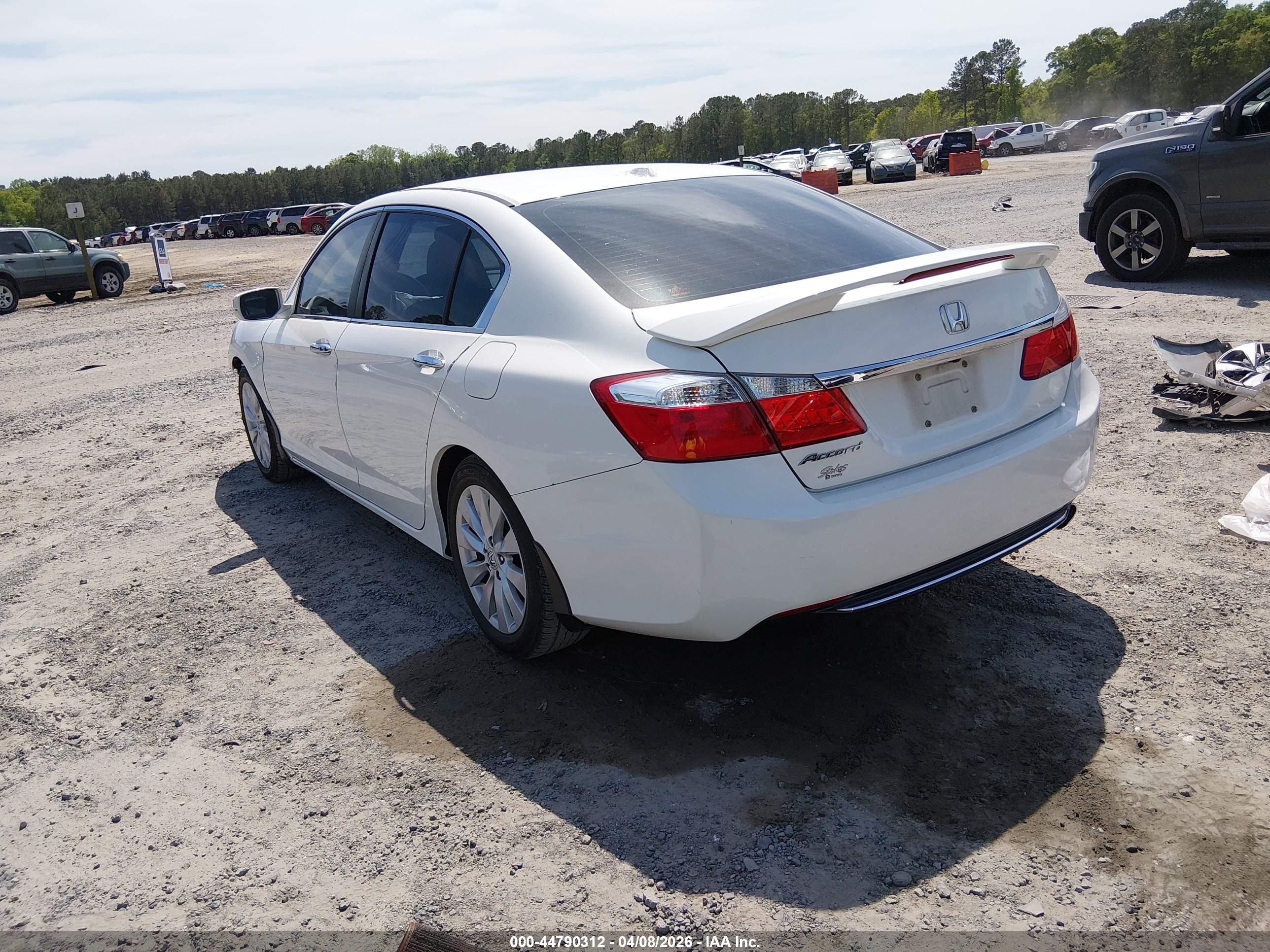 2013 Honda Accord Ex-l White vin: 1HGCR2F85DA122091