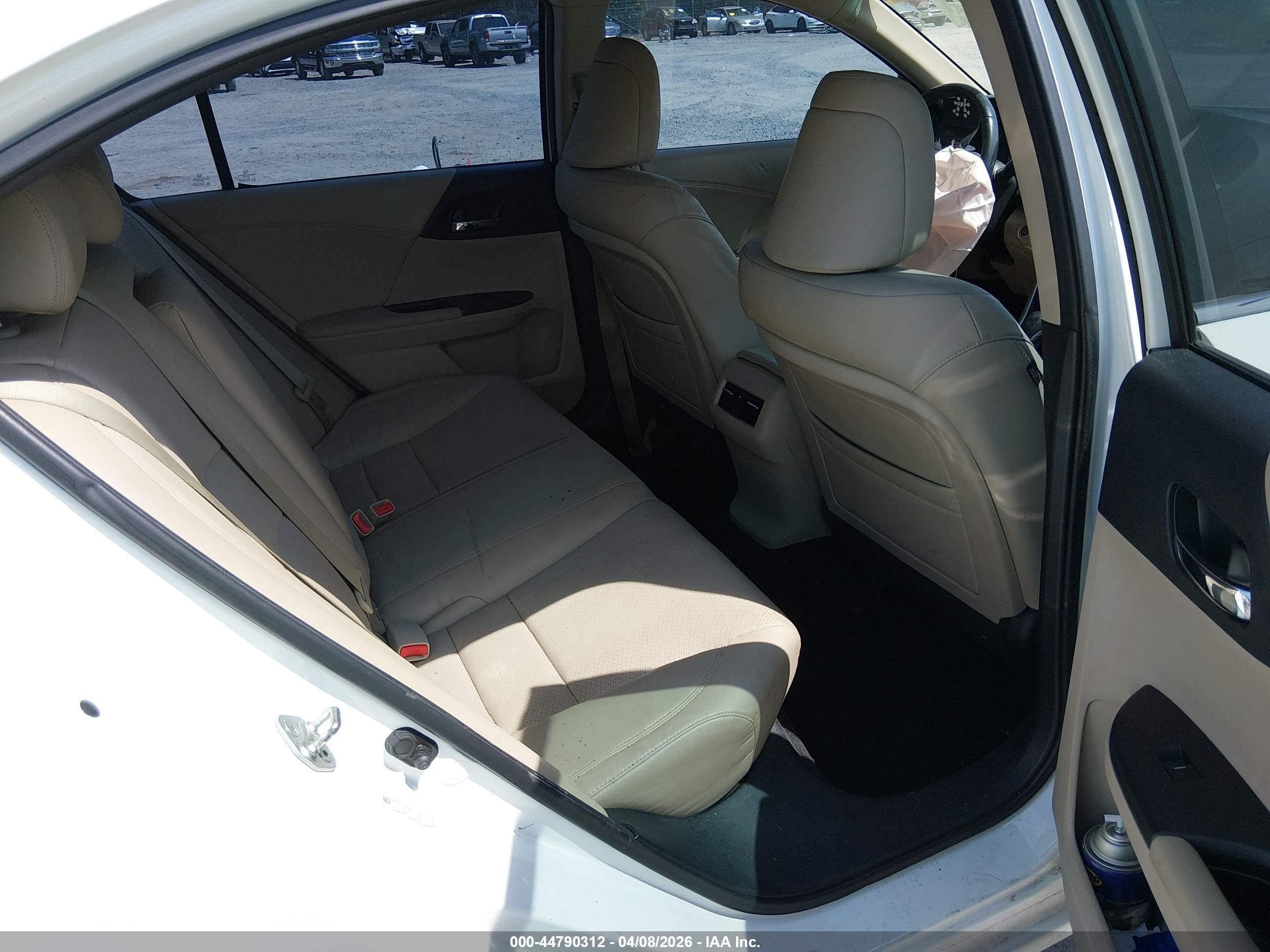 2013 Honda Accord Ex-l White vin: 1HGCR2F85DA122091