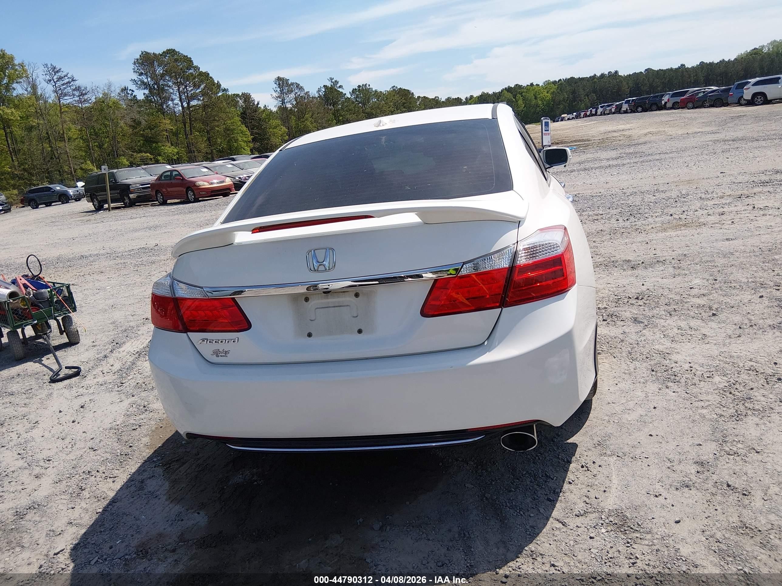 2013 Honda Accord Ex-l White vin: 1HGCR2F85DA122091