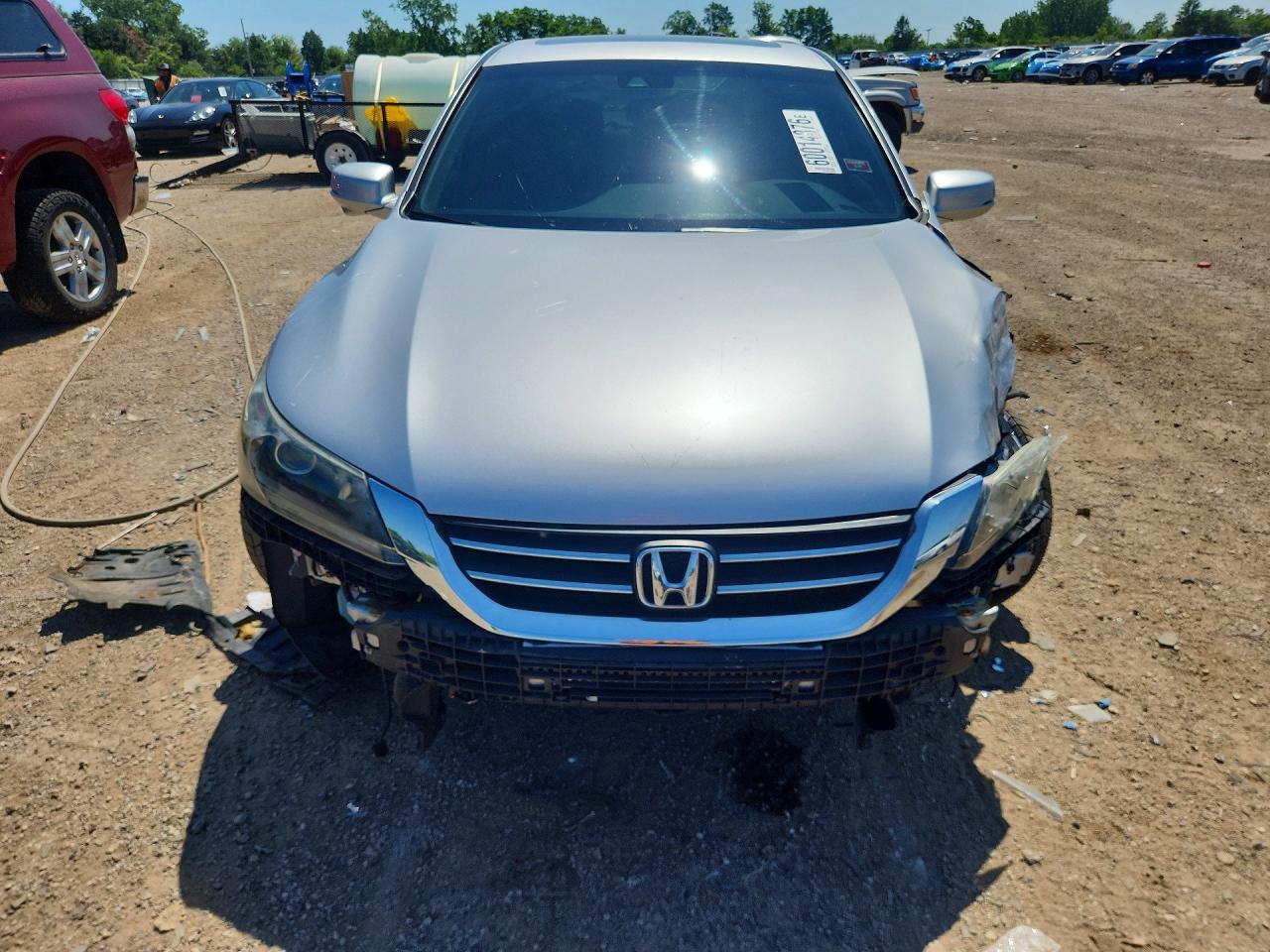 2013 Honda Accord Exl Silver vin: 1HGCR2F85DA128800