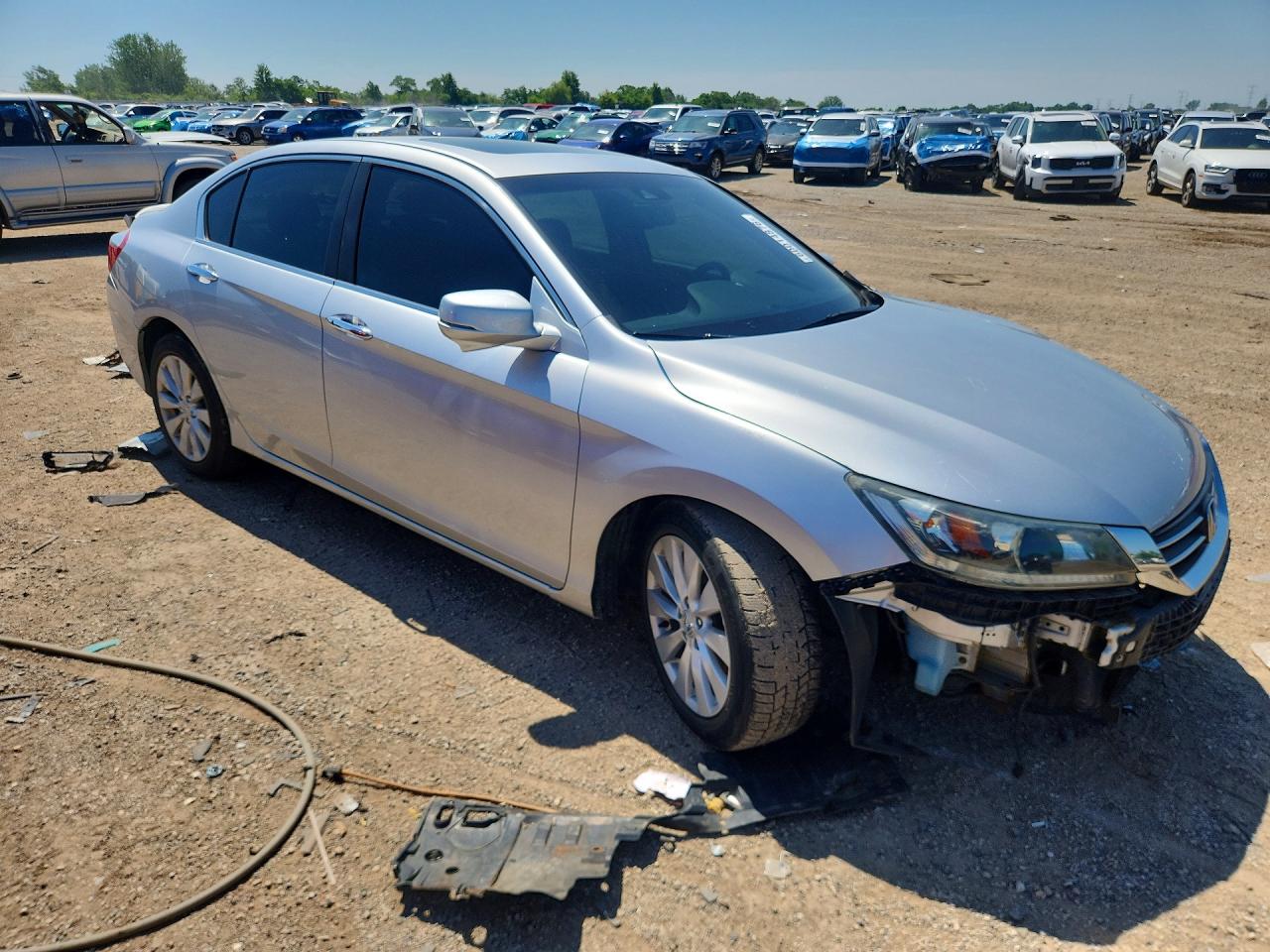 2013 Honda Accord Exl Silver vin: 1HGCR2F85DA128800