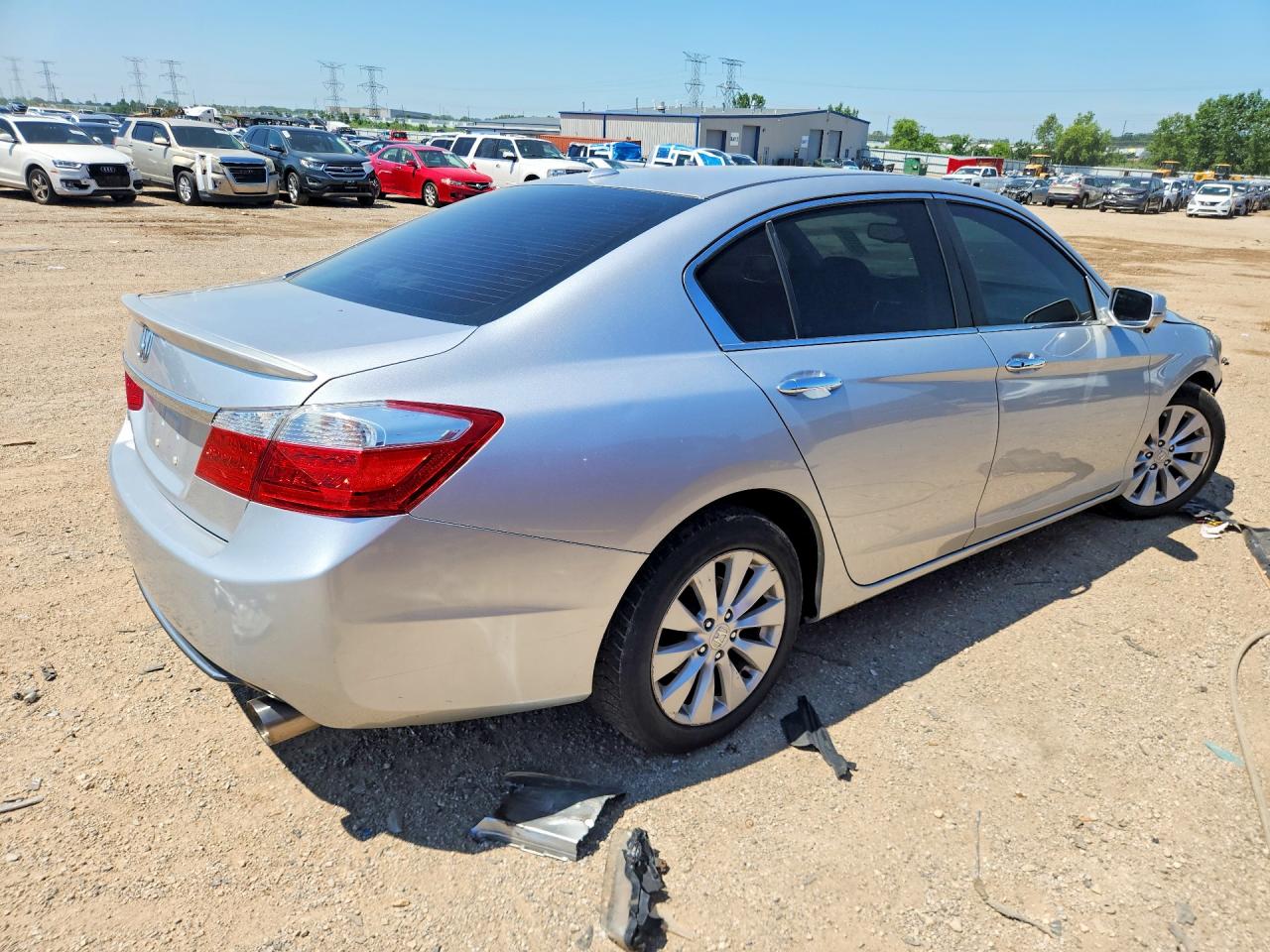 2013 Honda Accord Exl Silver vin: 1HGCR2F85DA128800