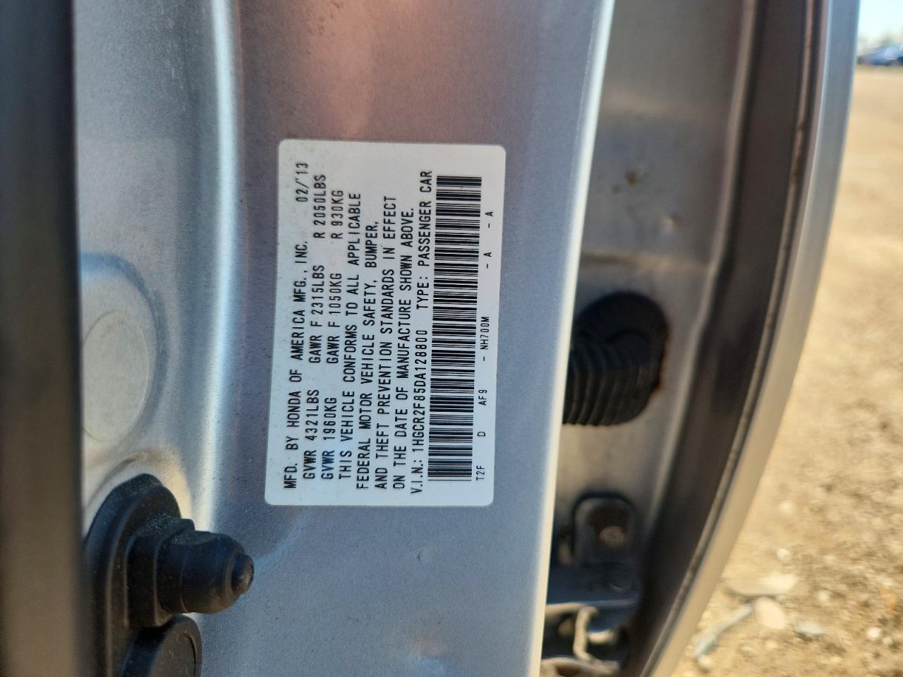 2013 Honda Accord Exl Silver vin: 1HGCR2F85DA128800