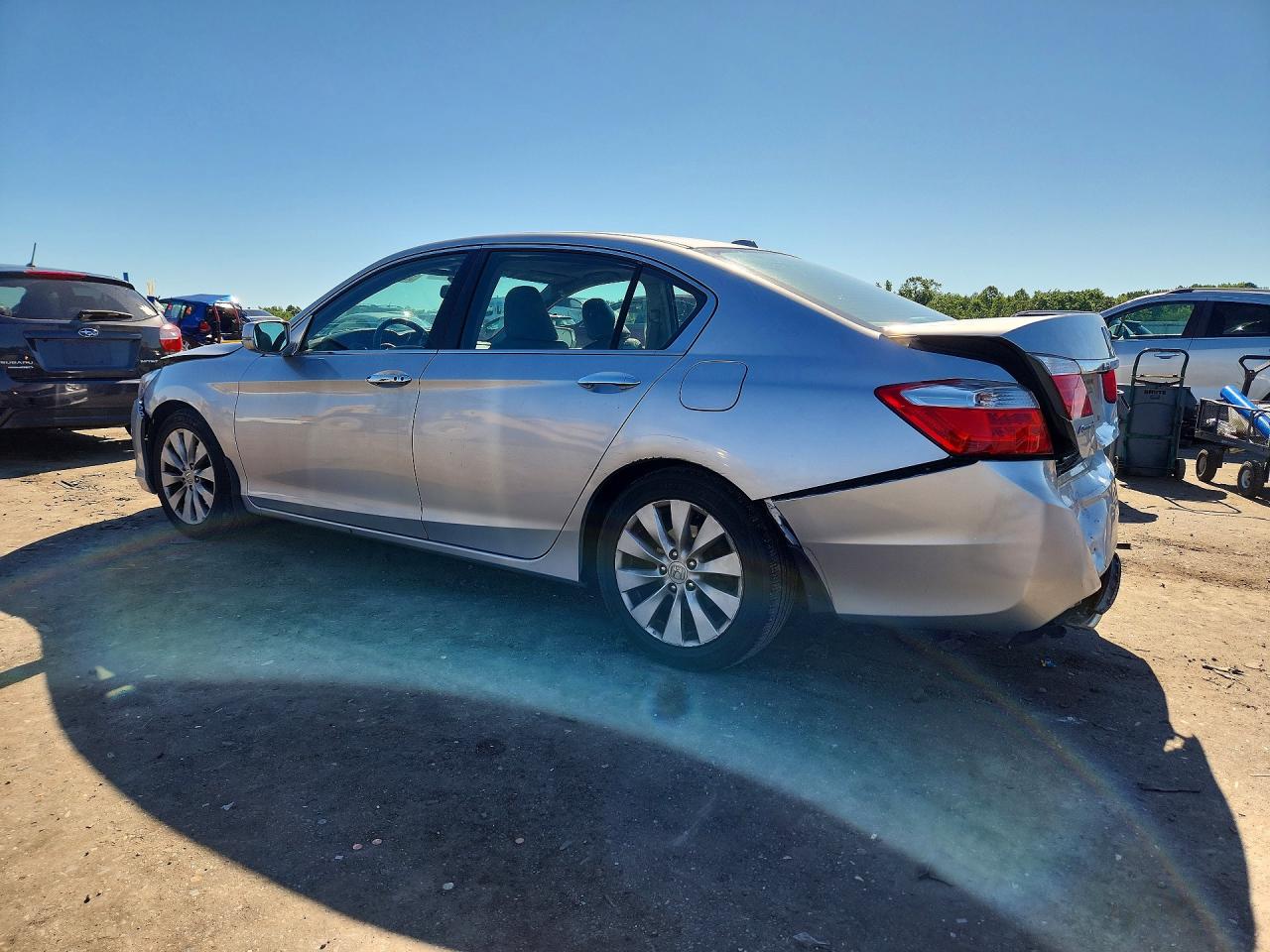 2013 Honda Accord Exl Серебряный vin: 1HGCR2F85DA136850