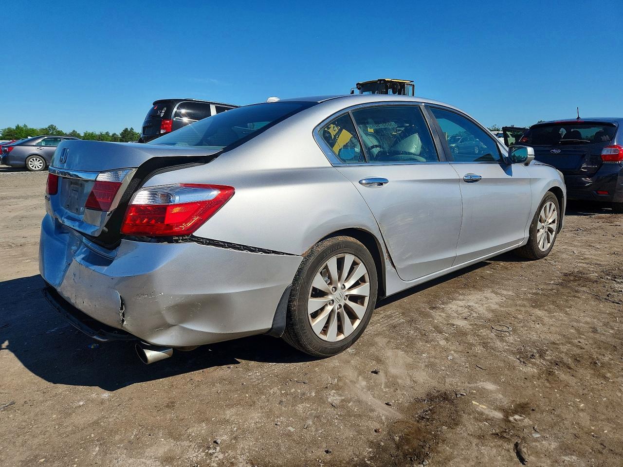2013 Honda Accord Exl Серебряный vin: 1HGCR2F85DA136850