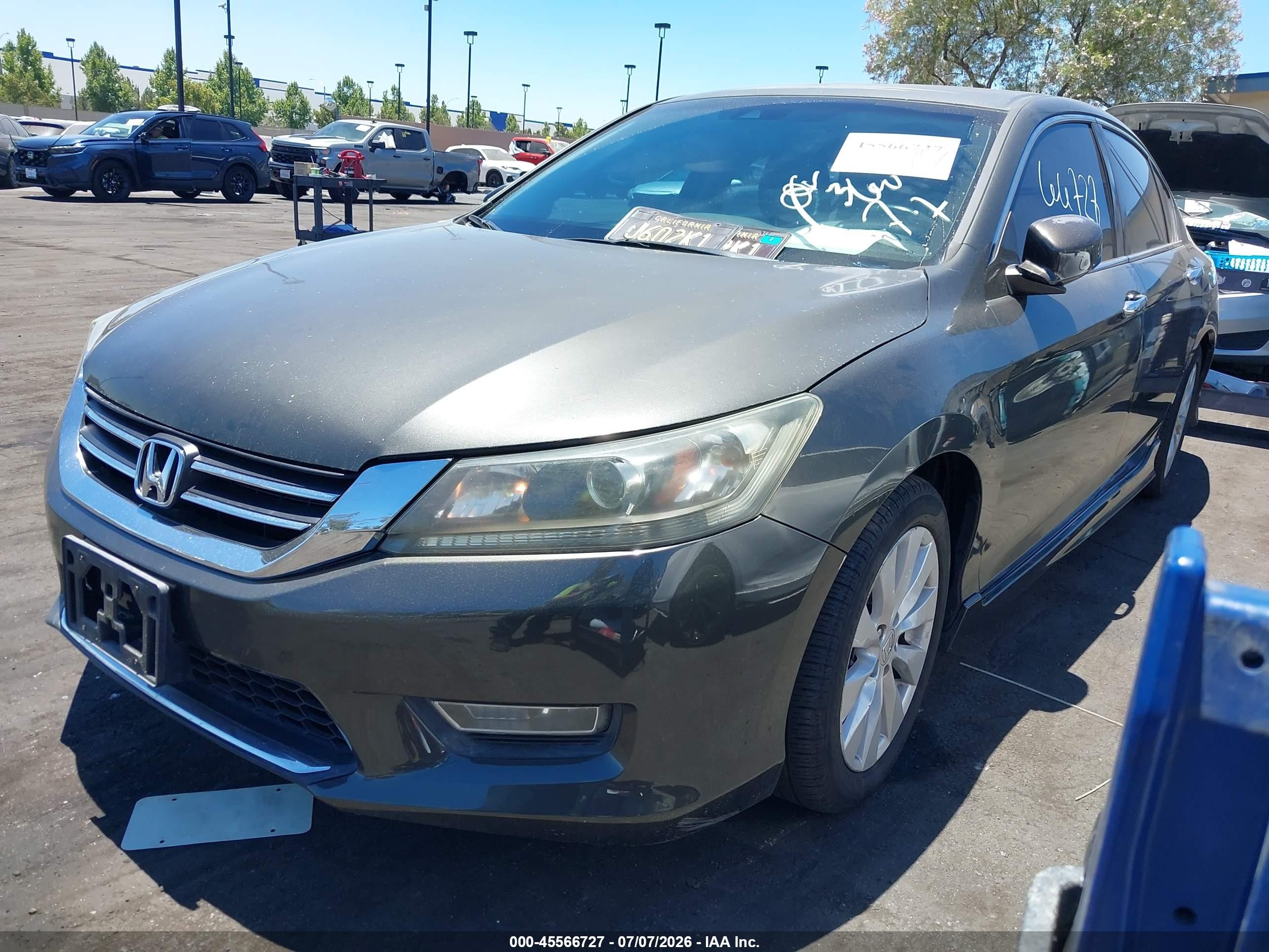 2013 Honda Accord Ex-l Gray vin: 1HGCR2F85DA140249