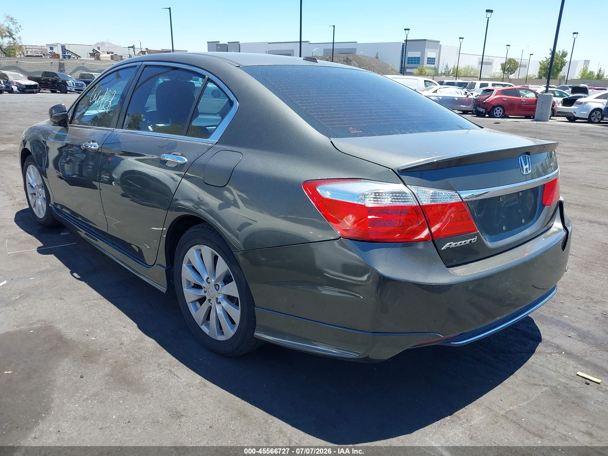 2013 Honda Accord Ex-l Gray vin: 1HGCR2F85DA140249