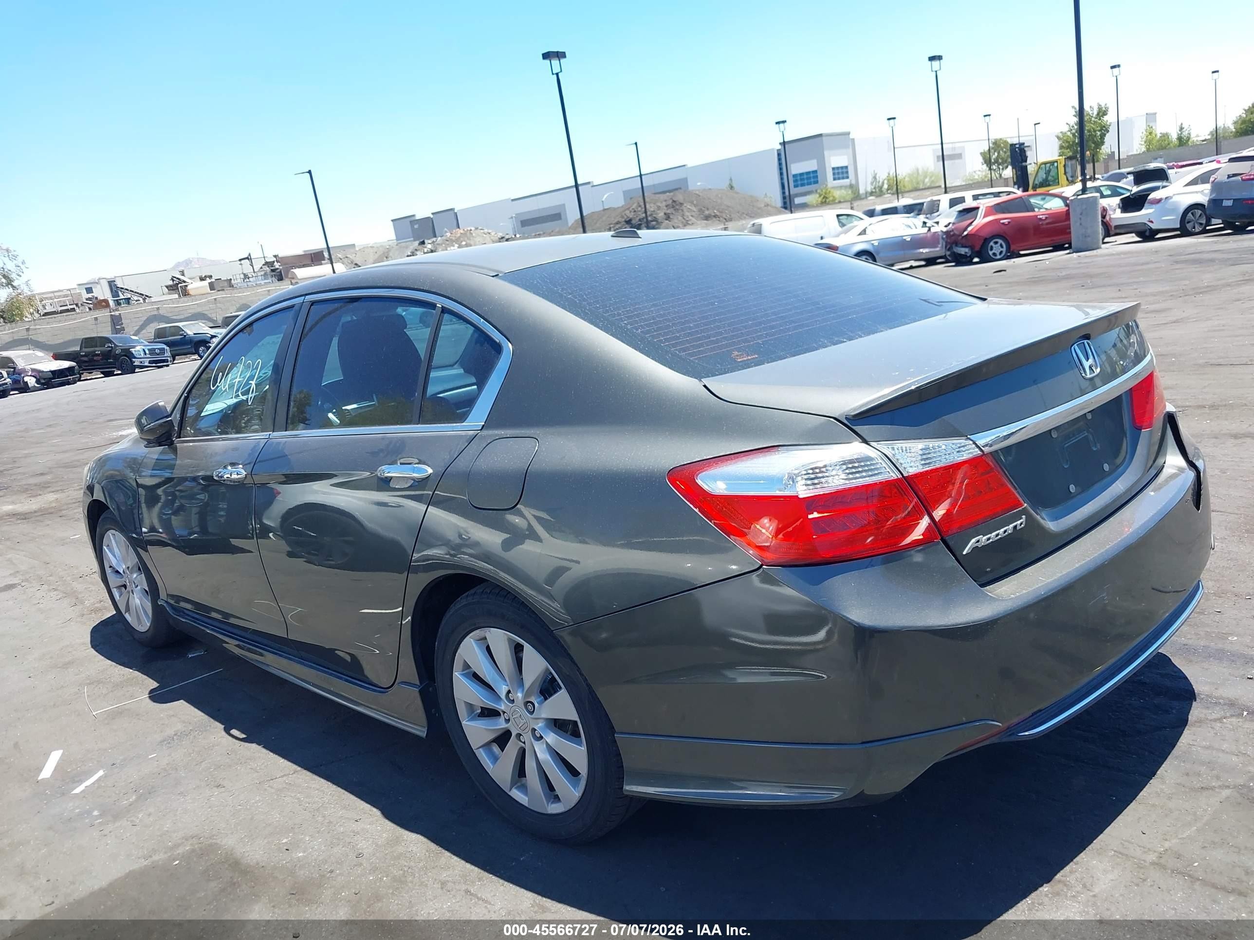 2013 Honda Accord Ex-l Gray vin: 1HGCR2F85DA140249