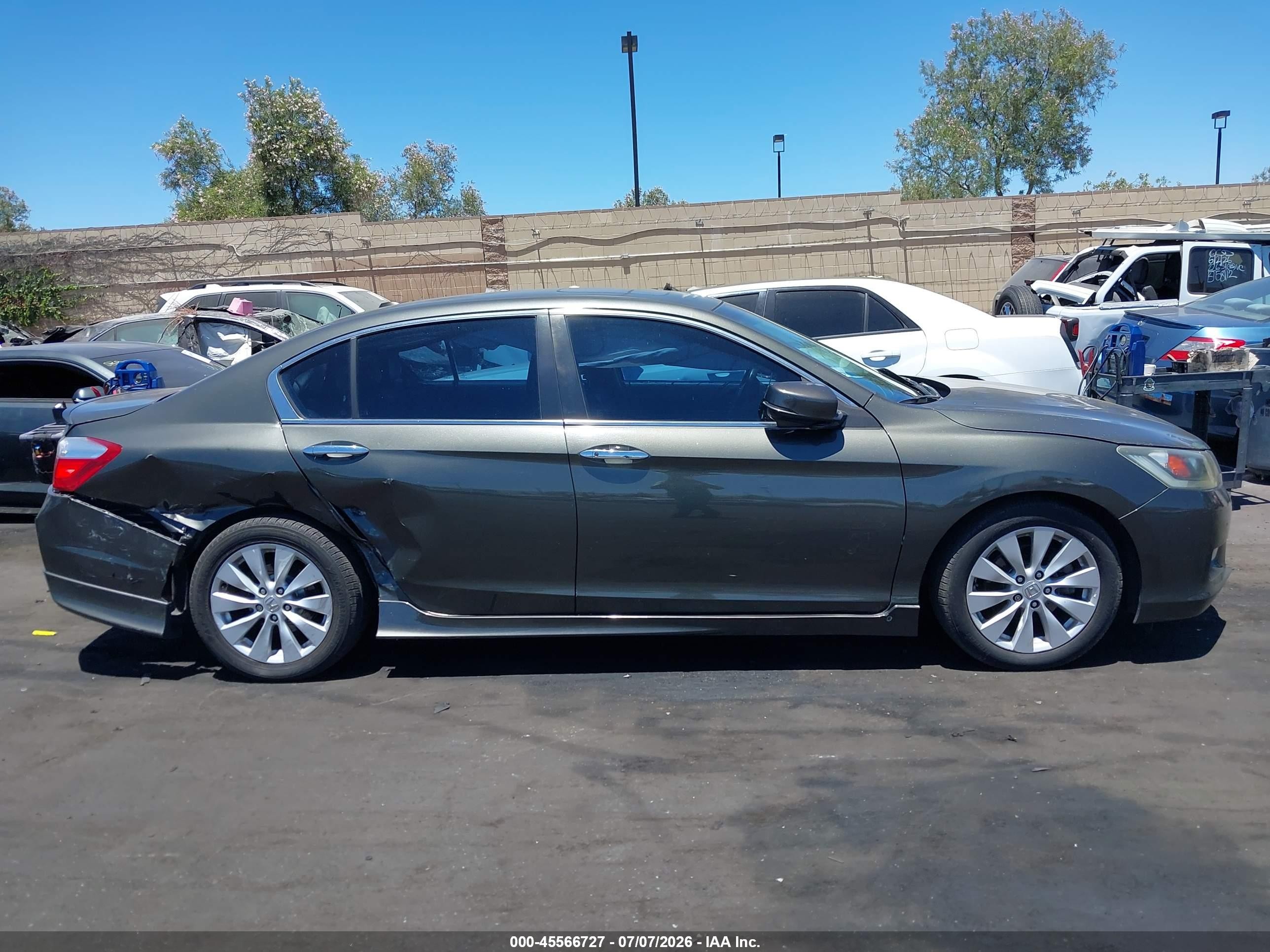 2013 Honda Accord Ex-l Gray vin: 1HGCR2F85DA140249