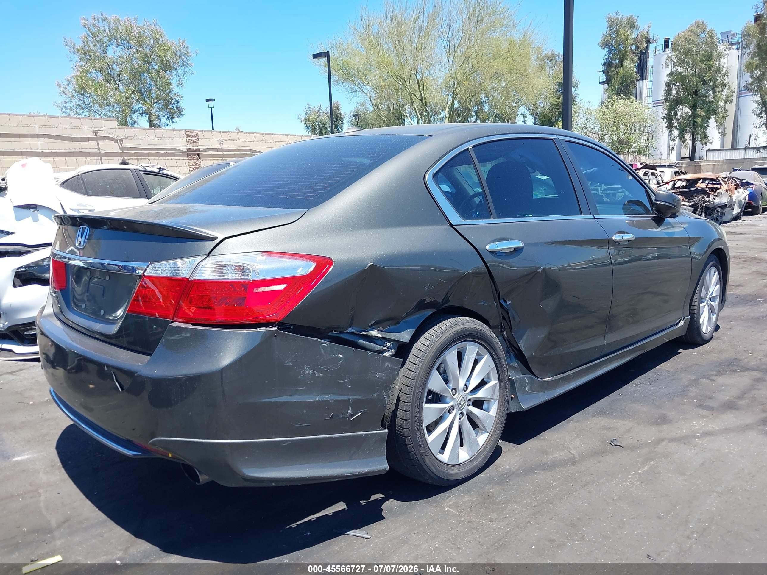 2013 Honda Accord Ex-l Gray vin: 1HGCR2F85DA140249