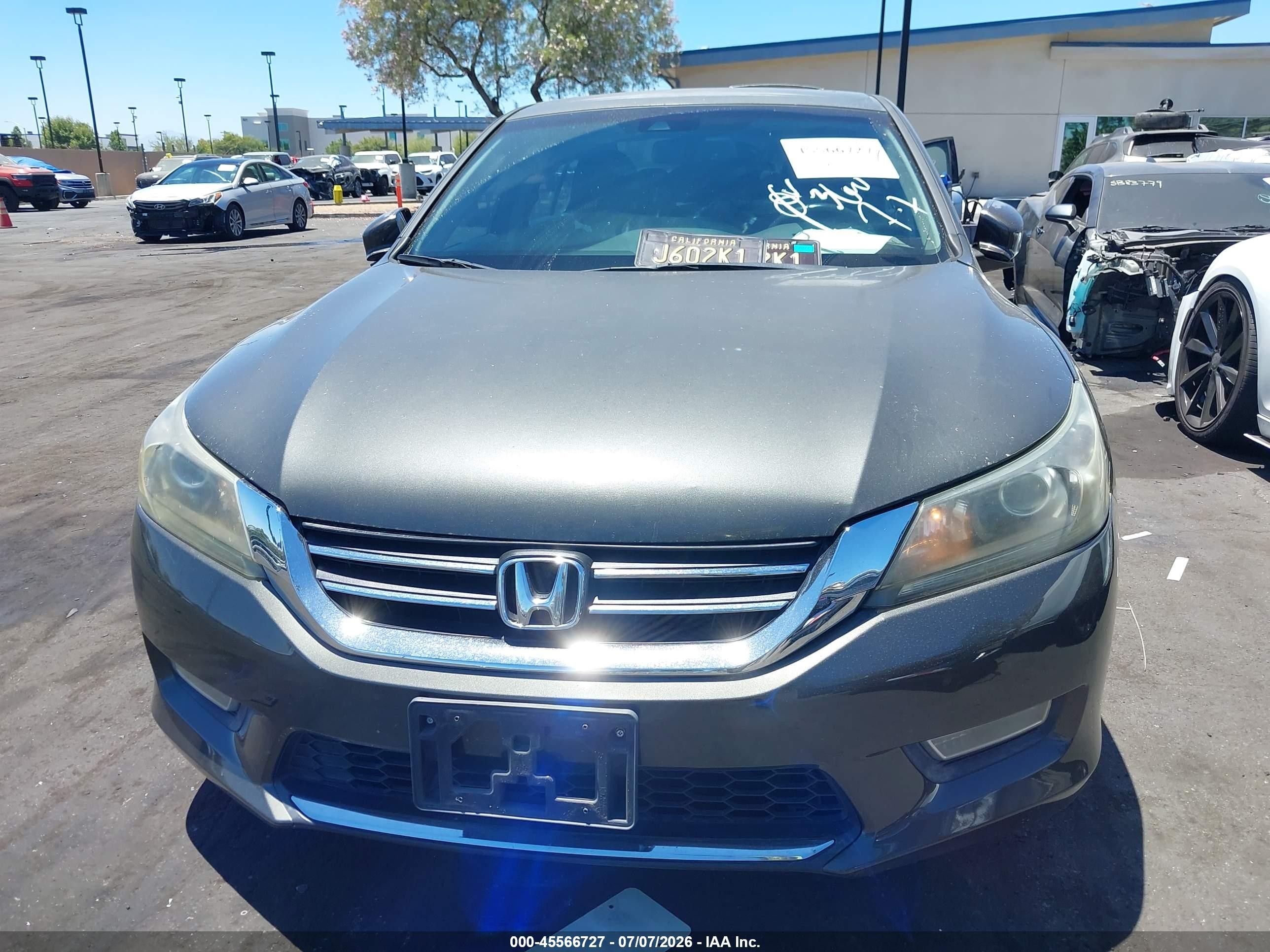 2013 Honda Accord Ex-l Gray vin: 1HGCR2F85DA140249