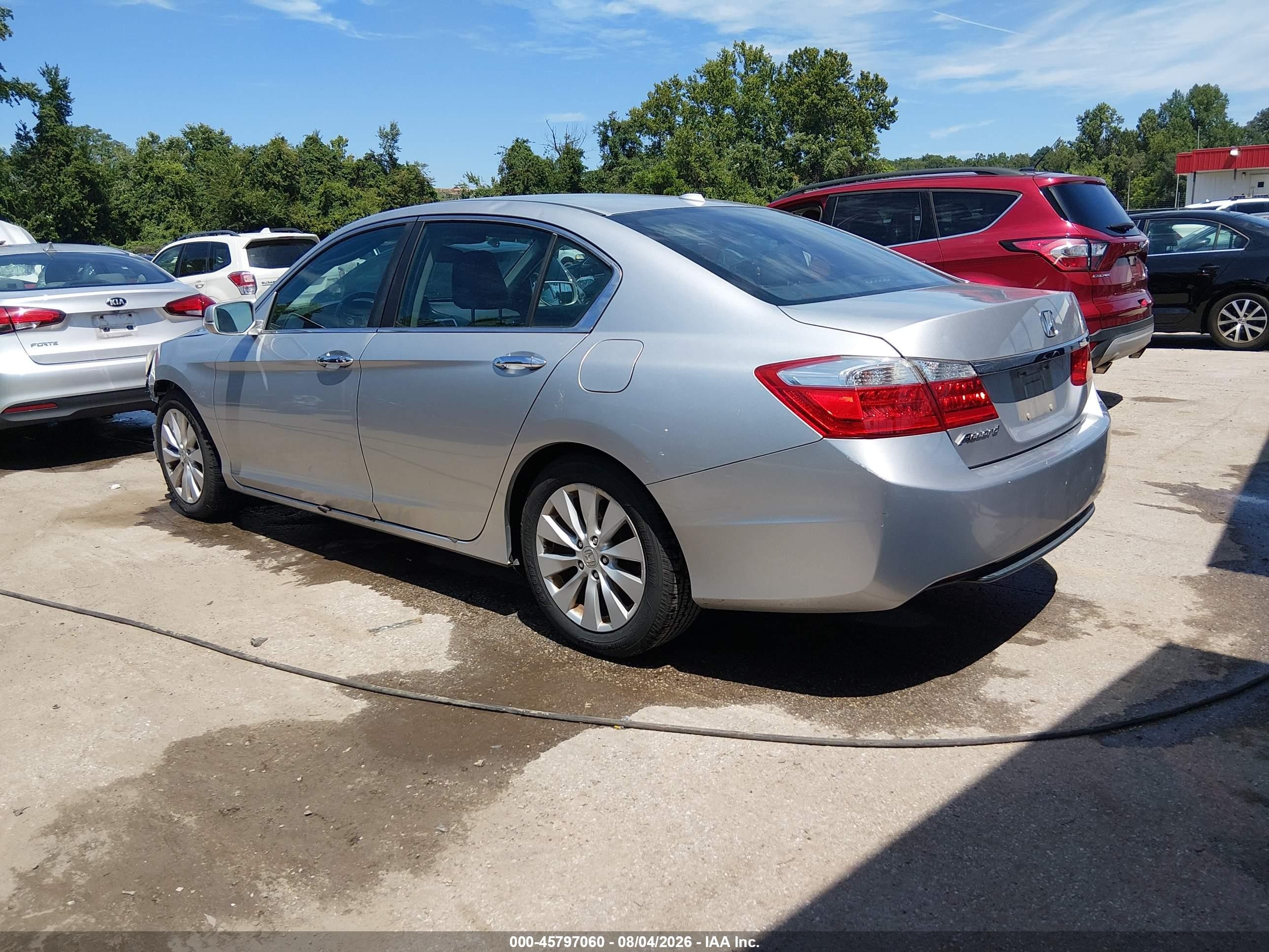 2013 Honda Accord Ex-l Silver vin: 1HGCR2F85DA162946