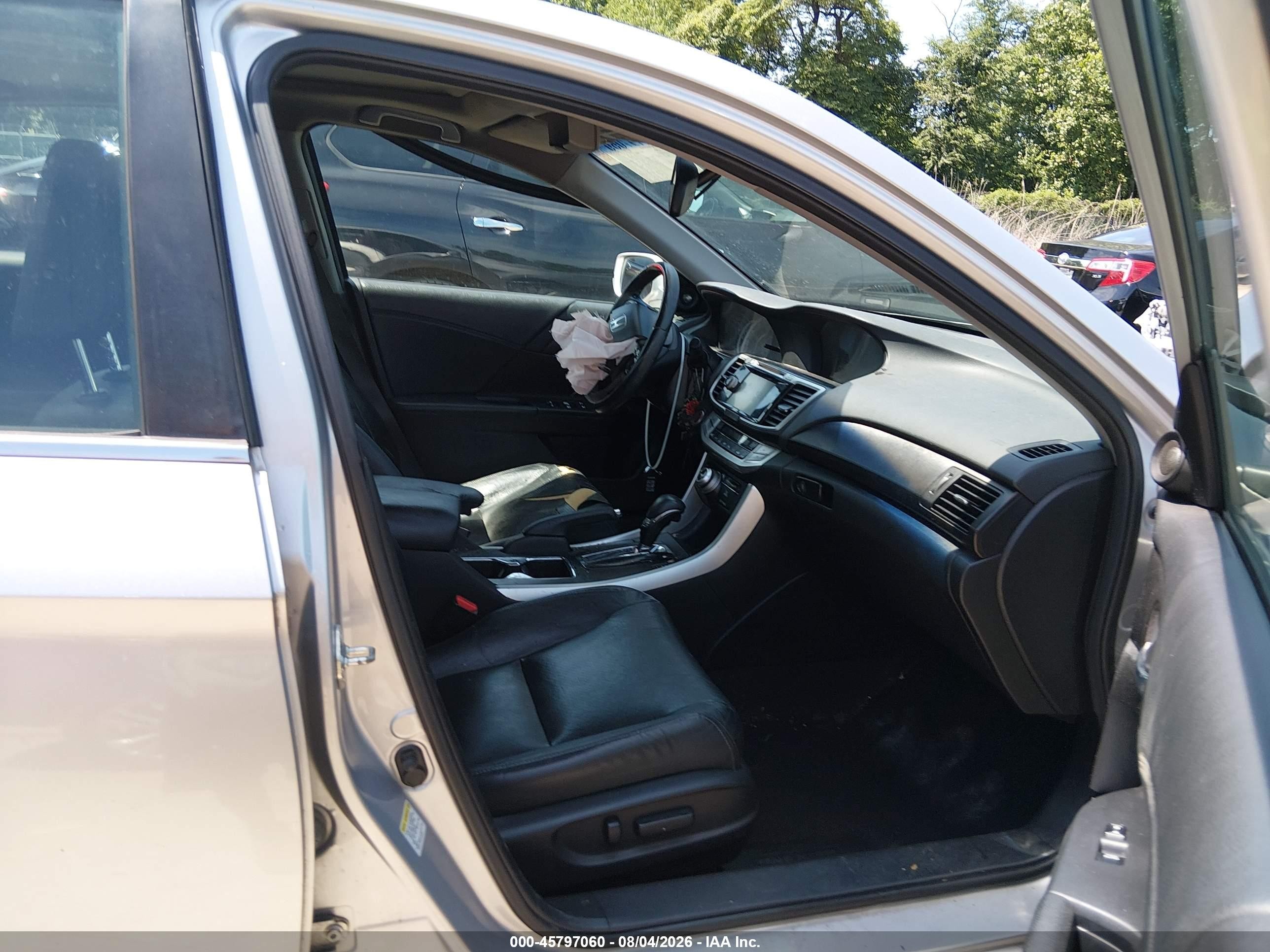 2013 Honda Accord Ex-l Silver vin: 1HGCR2F85DA162946