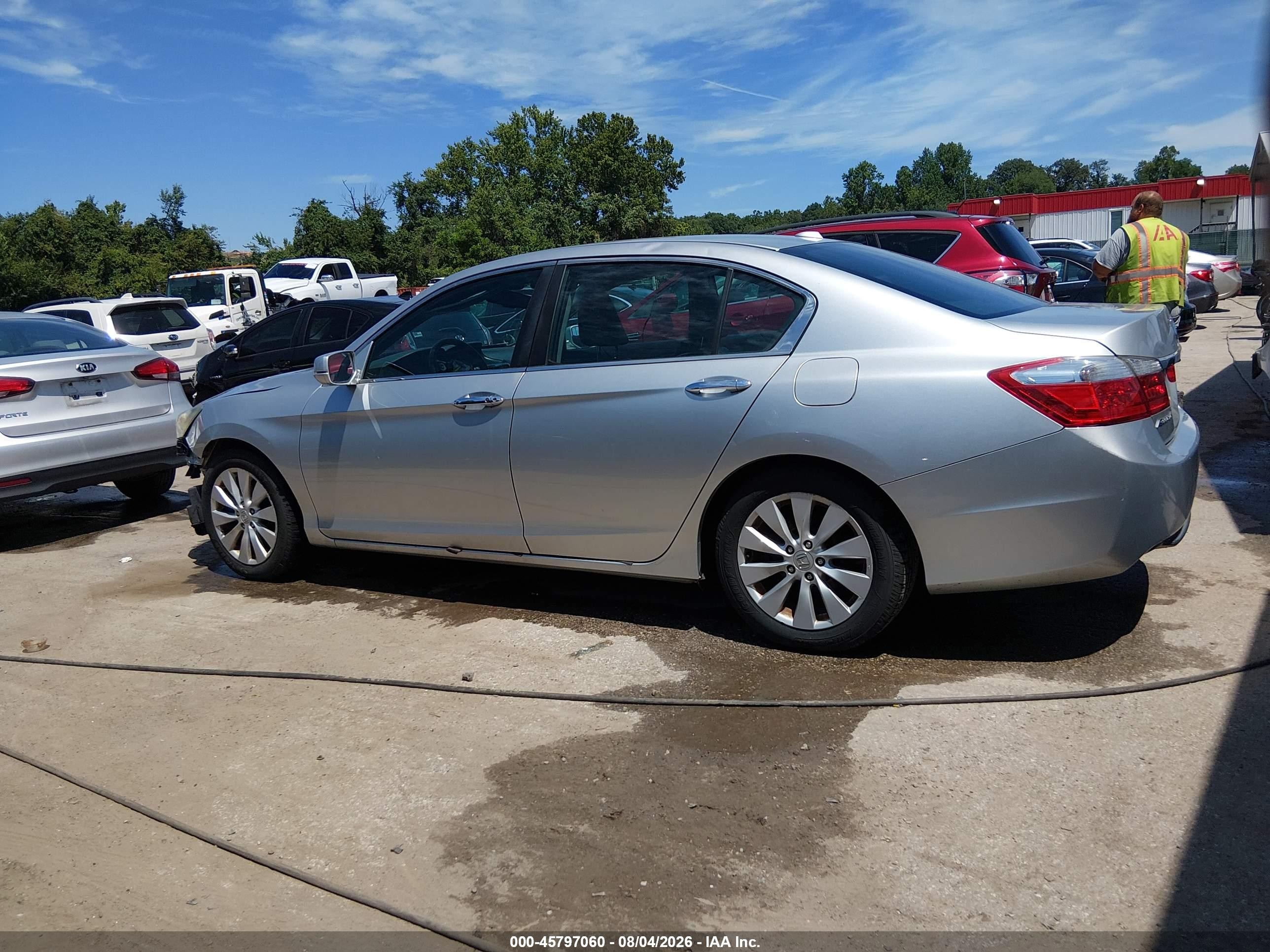 2013 Honda Accord Ex-l Silver vin: 1HGCR2F85DA162946