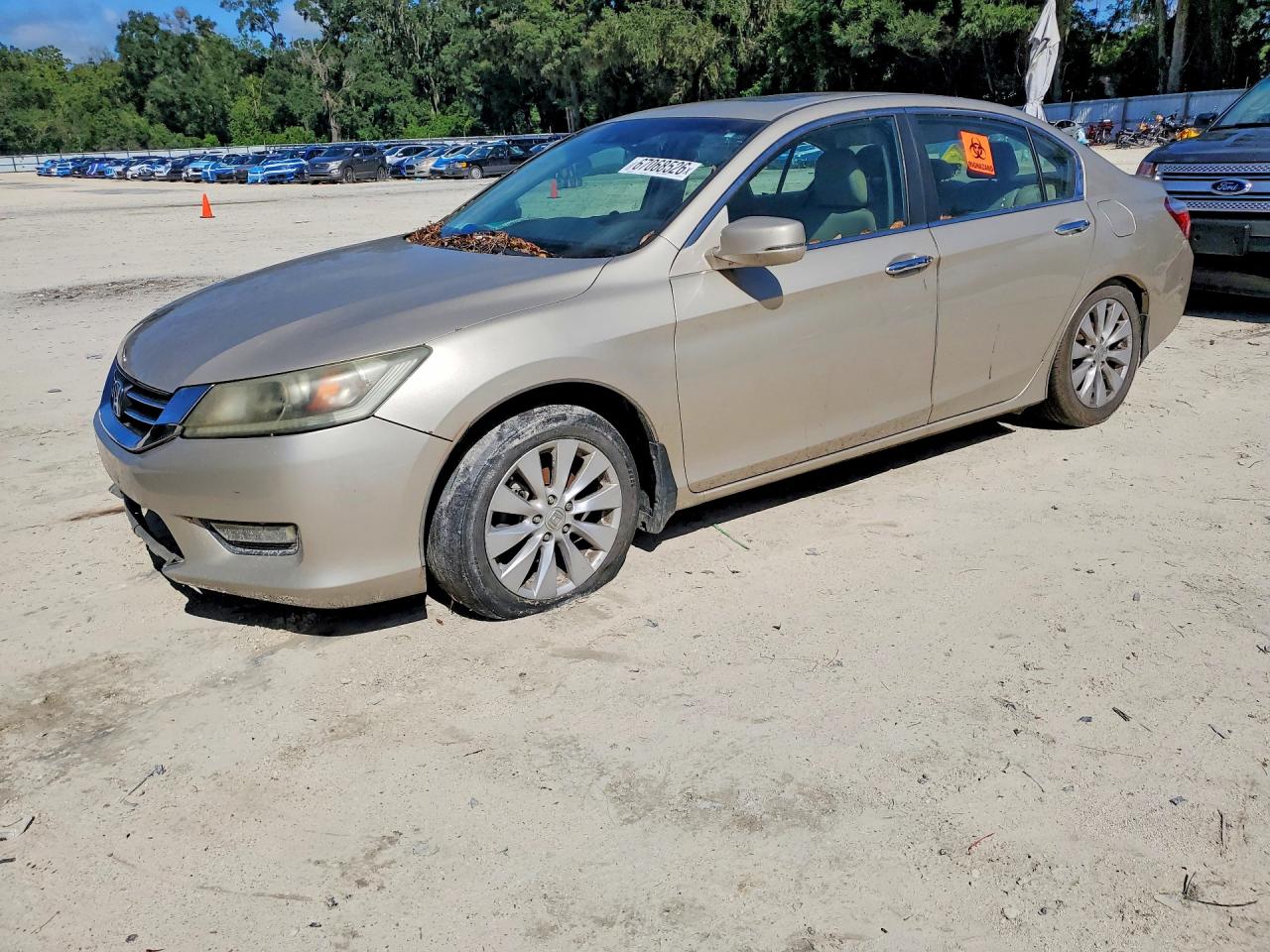 2013 Honda Accord Exl Tan vin: 1HGCR2F85DA173137