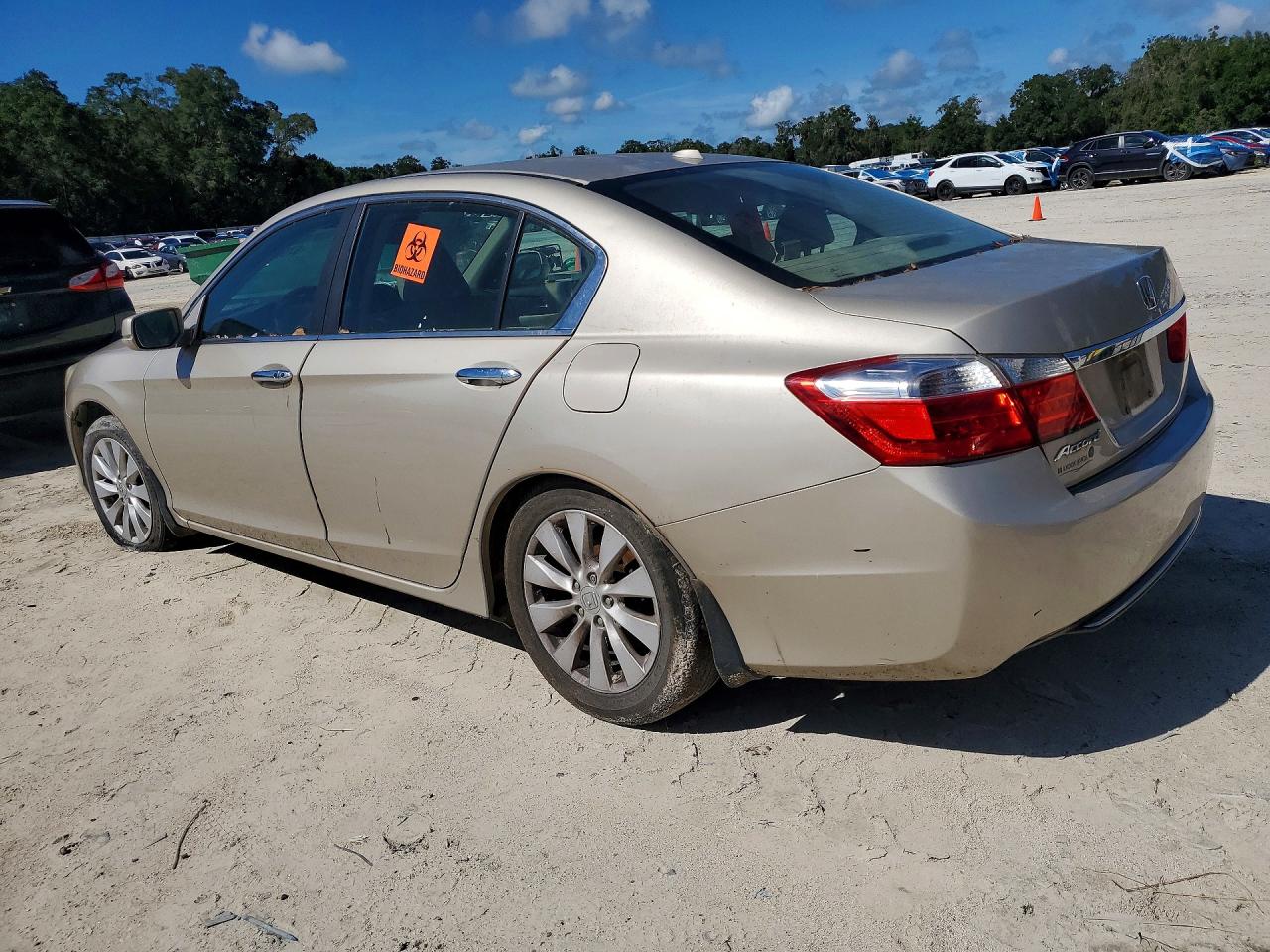 2013 Honda Accord Exl Tan vin: 1HGCR2F85DA173137