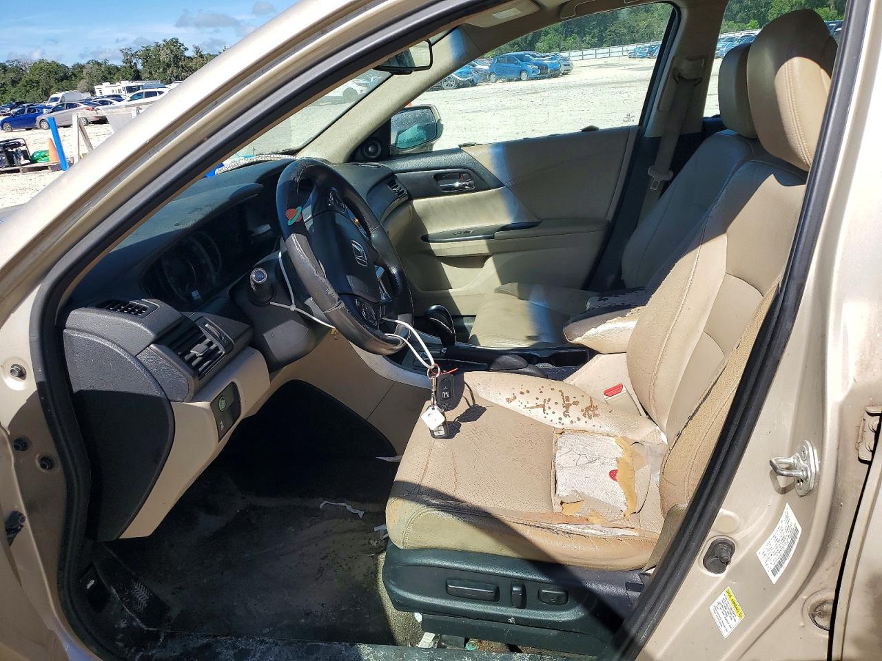 2013 Honda Accord Exl Tan vin: 1HGCR2F85DA173137