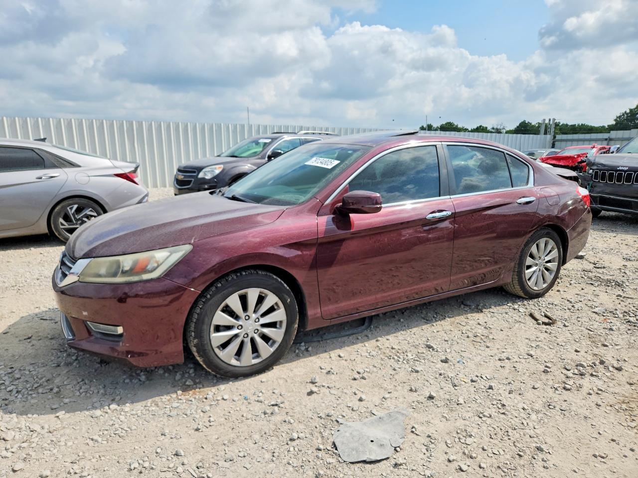 2013 Honda Accord Exl Maroon vin: 1HGCR2F85DA193422