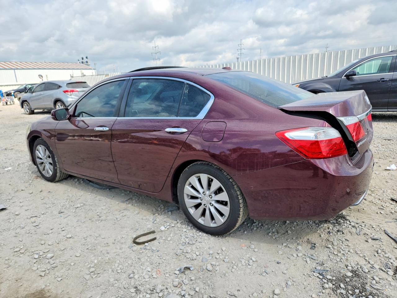 2013 Honda Accord Exl Maroon vin: 1HGCR2F85DA193422