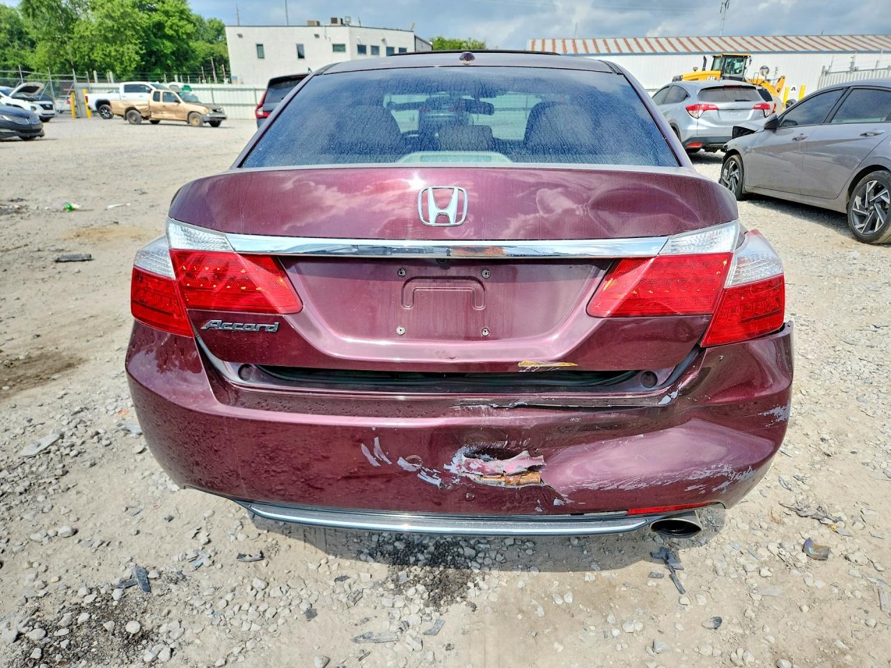 2013 Honda Accord Exl Maroon vin: 1HGCR2F85DA193422
