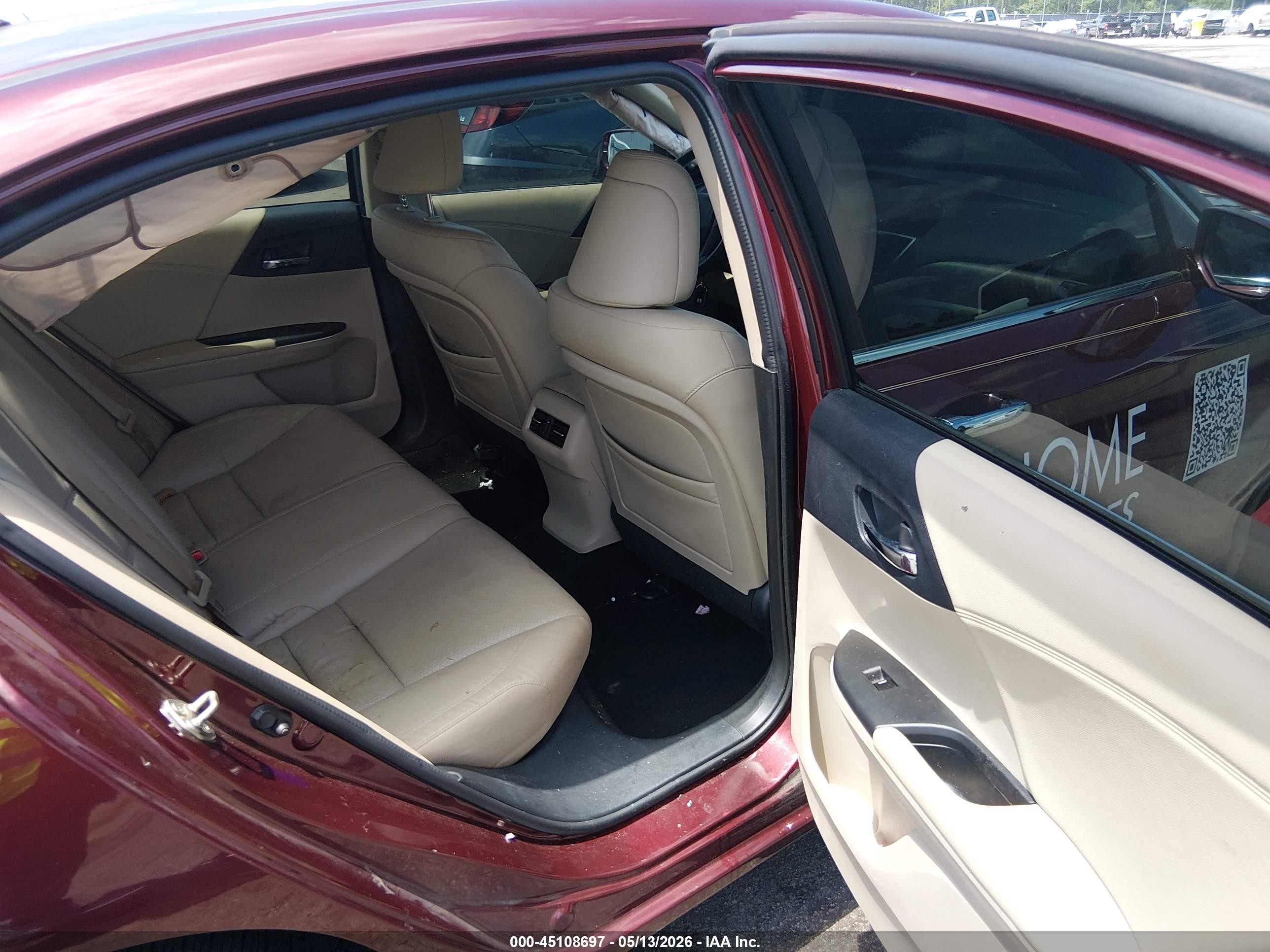 2013 Honda Accord Ex-l Бордовый vin: 1HGCR2F85DA201938