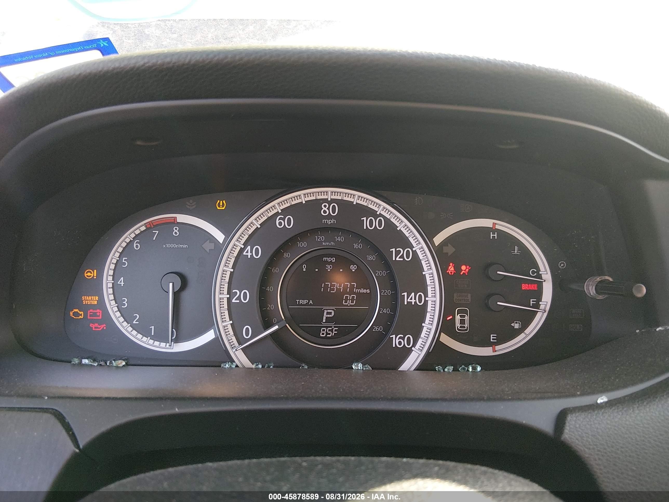 2013 Honda Accord Ex-l Blue vin: 1HGCR2F85DA207464