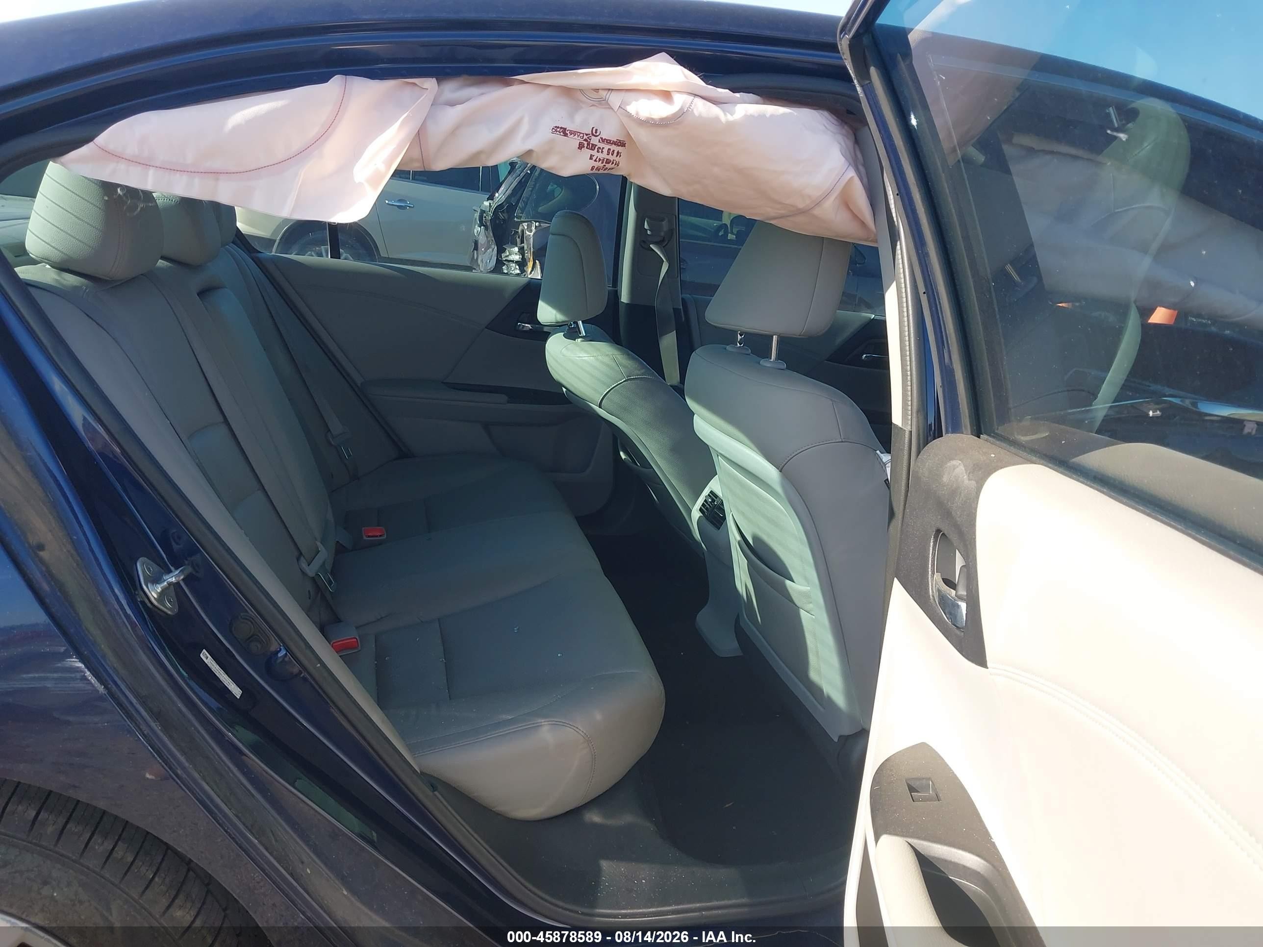 2013 Honda Accord Ex-l Blue vin: 1HGCR2F85DA207464