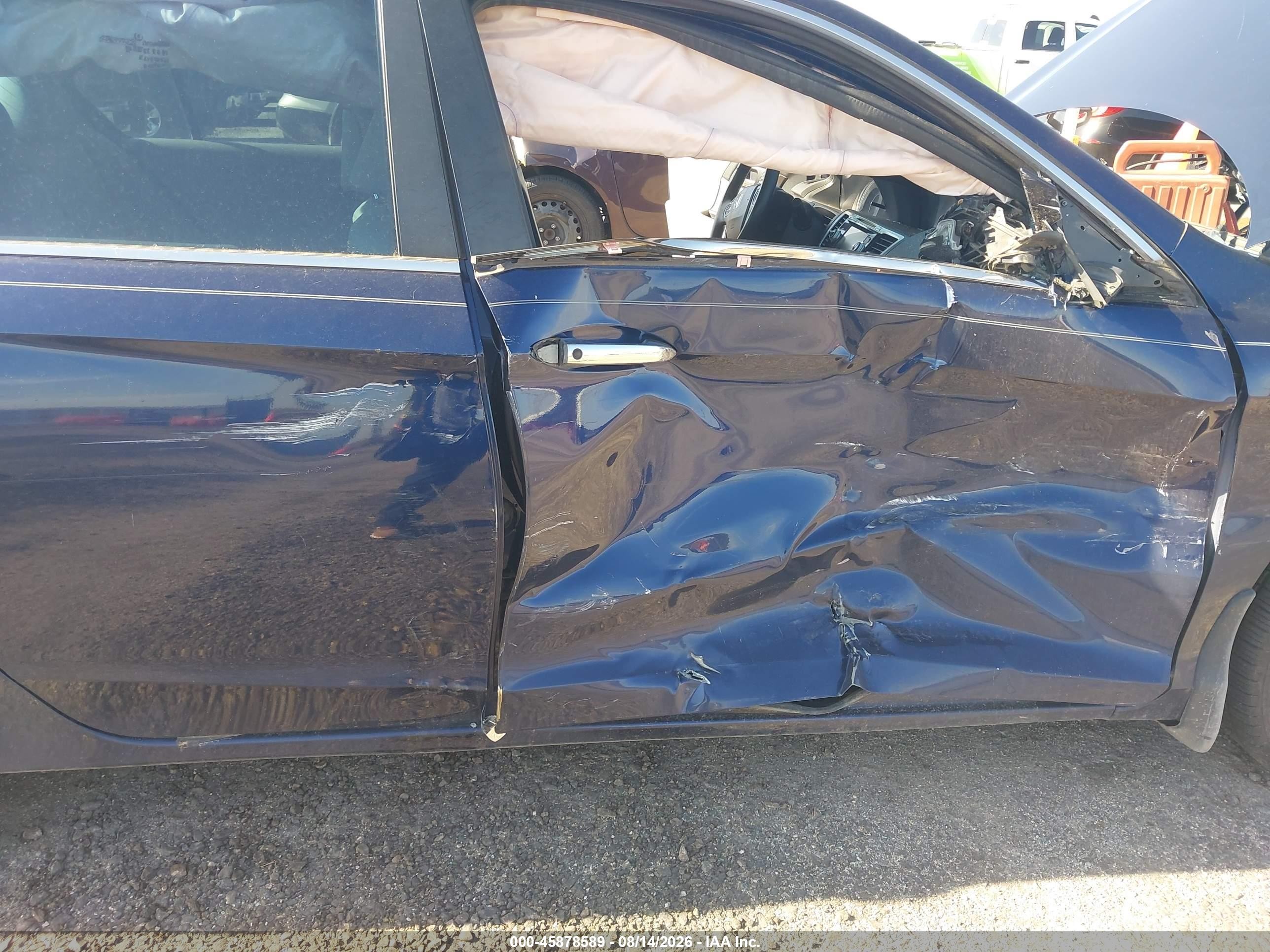 2013 Honda Accord Ex-l Blue vin: 1HGCR2F85DA207464