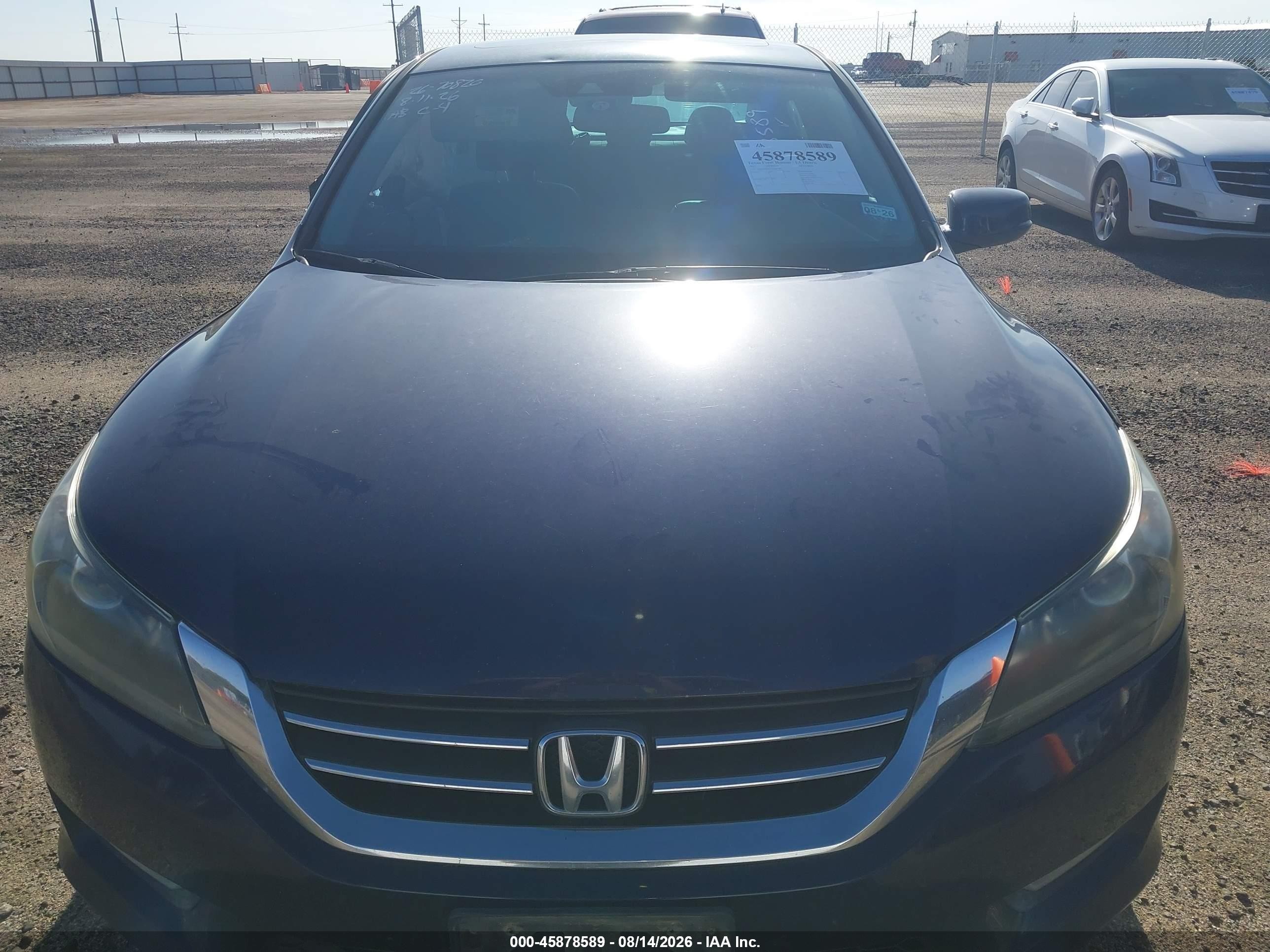 2013 Honda Accord Ex-l Blue vin: 1HGCR2F85DA207464