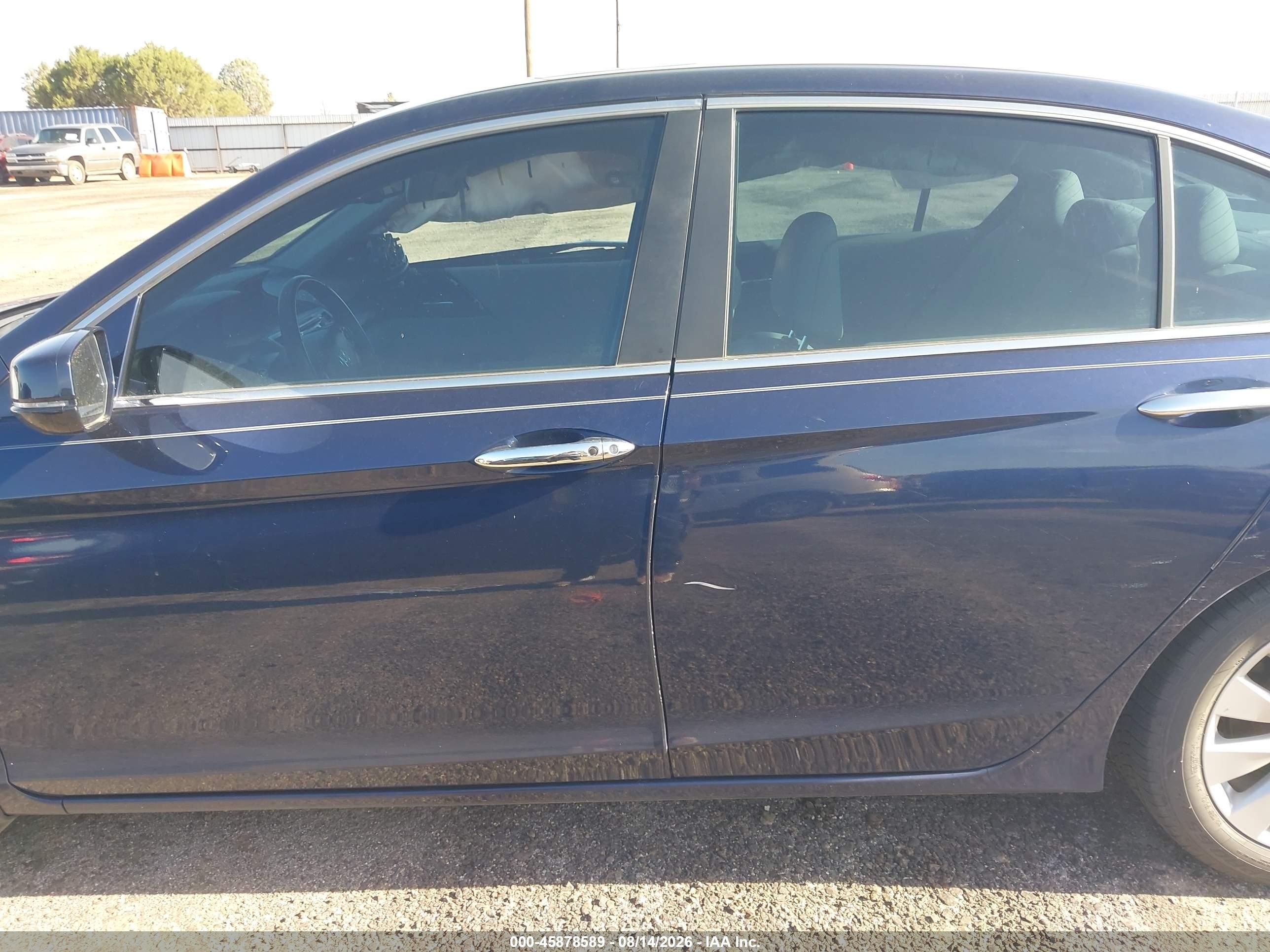 2013 Honda Accord Ex-l Blue vin: 1HGCR2F85DA207464