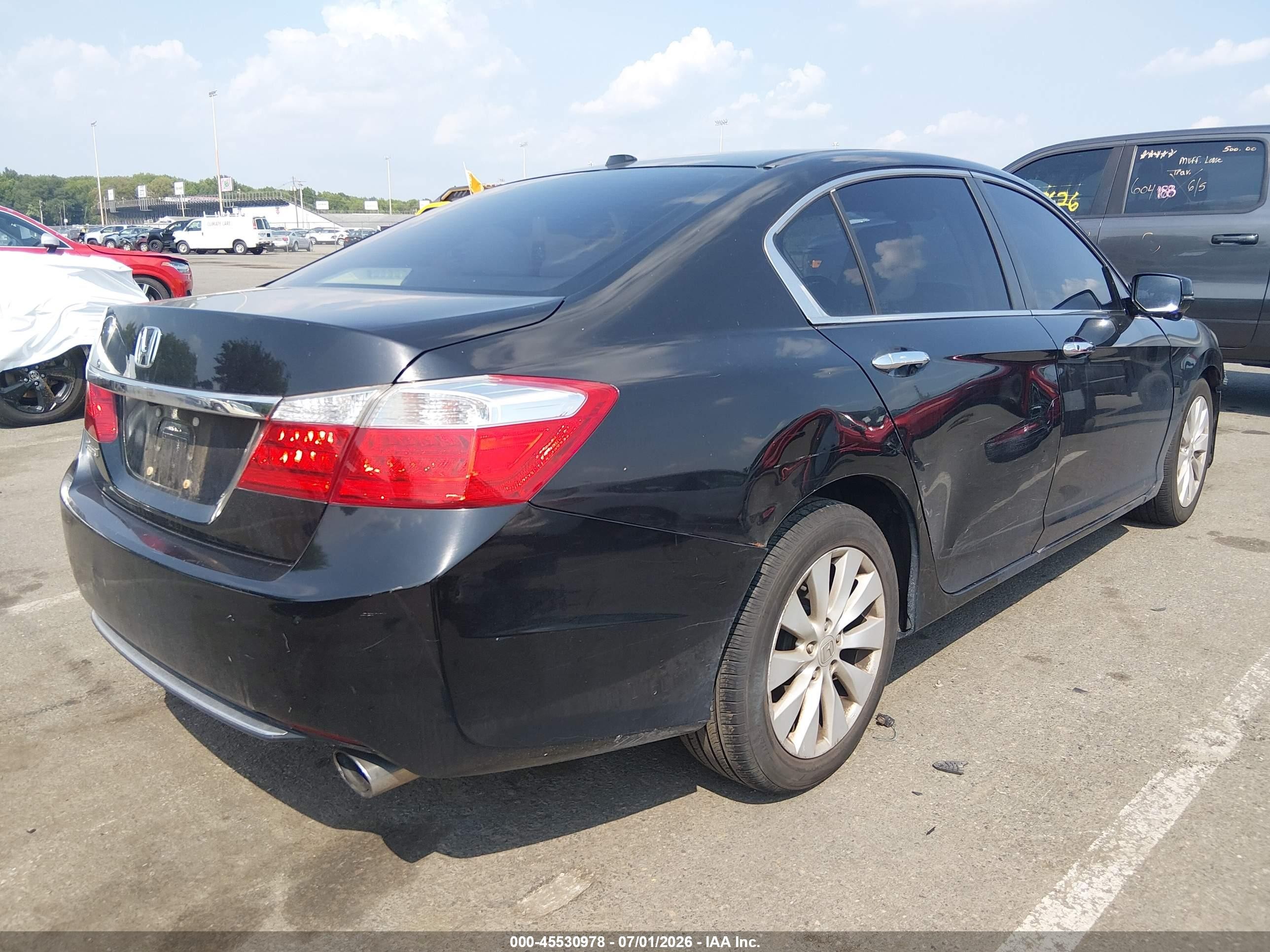 2013 Honda Accord Ex-l Black vin: 1HGCR2F85DA215757