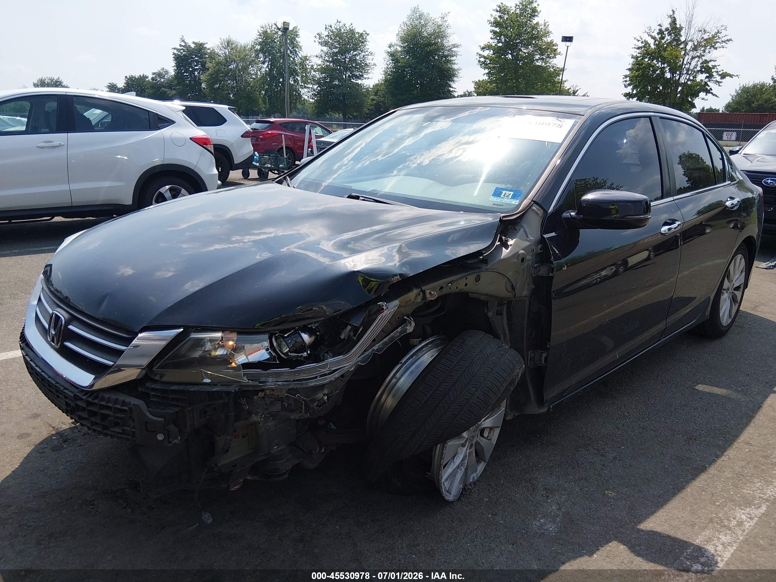 2013 Honda Accord Ex-l Black vin: 1HGCR2F85DA215757