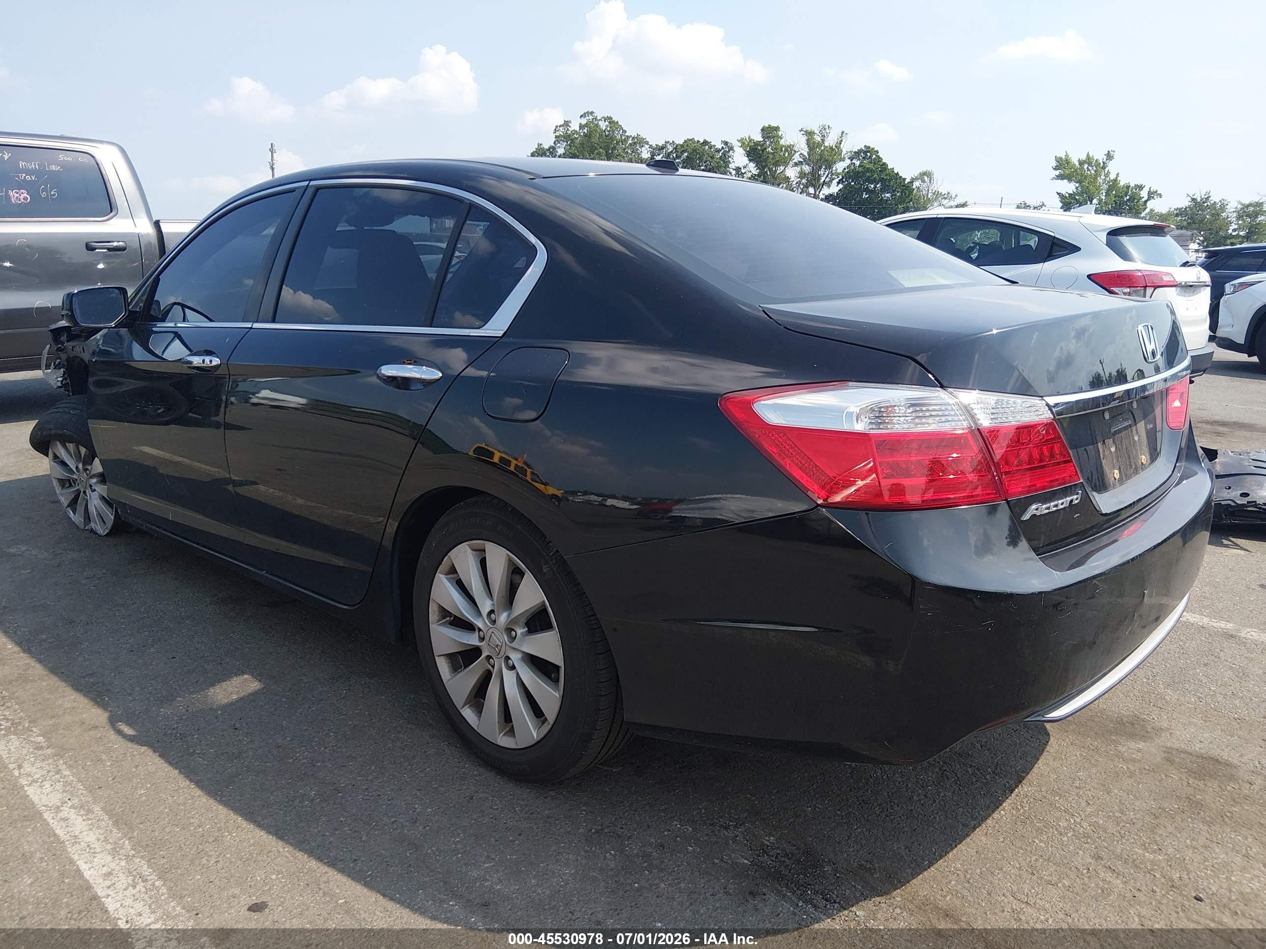 2013 Honda Accord Ex-l Black vin: 1HGCR2F85DA215757