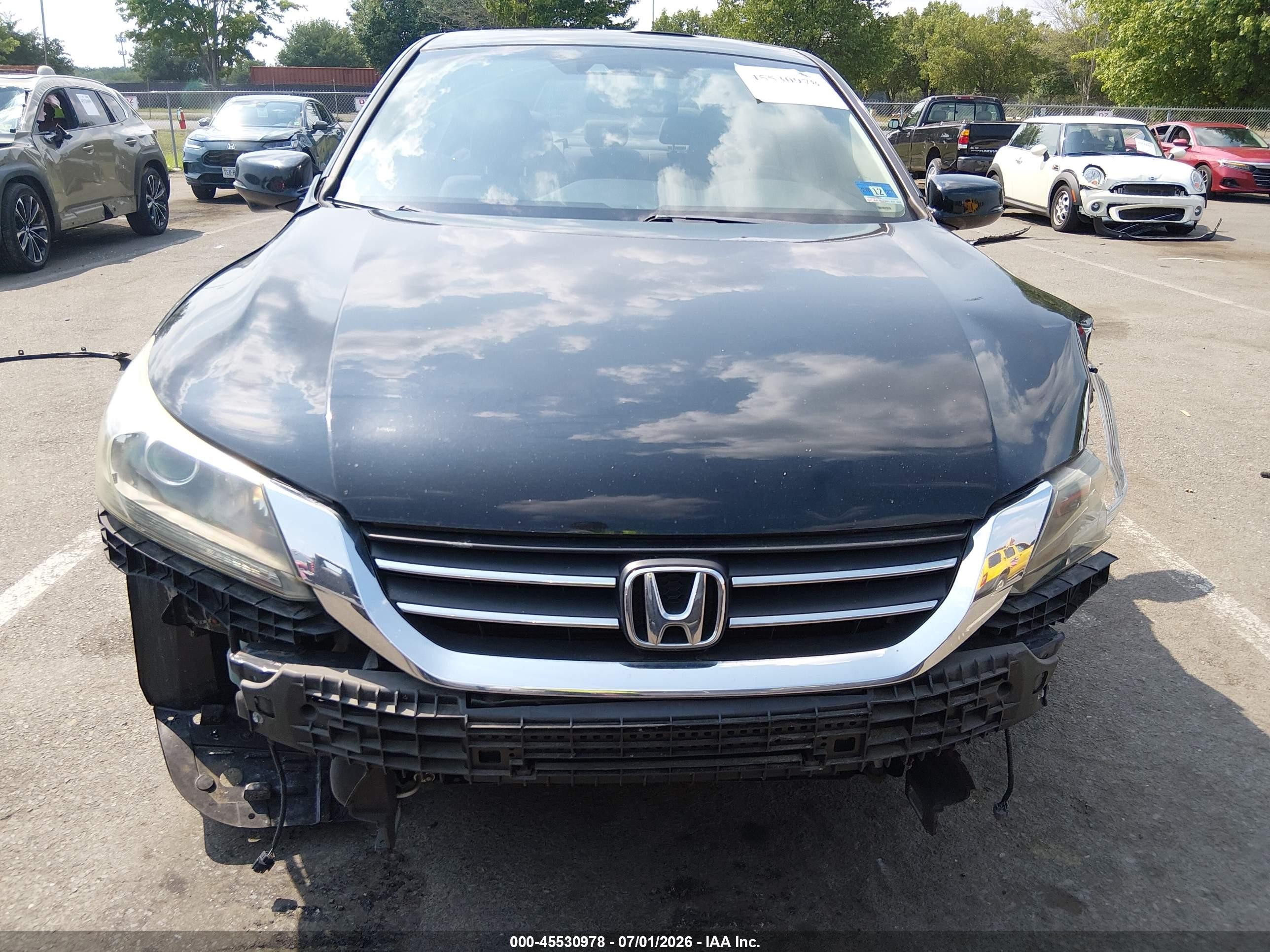 2013 Honda Accord Ex-l Black vin: 1HGCR2F85DA215757
