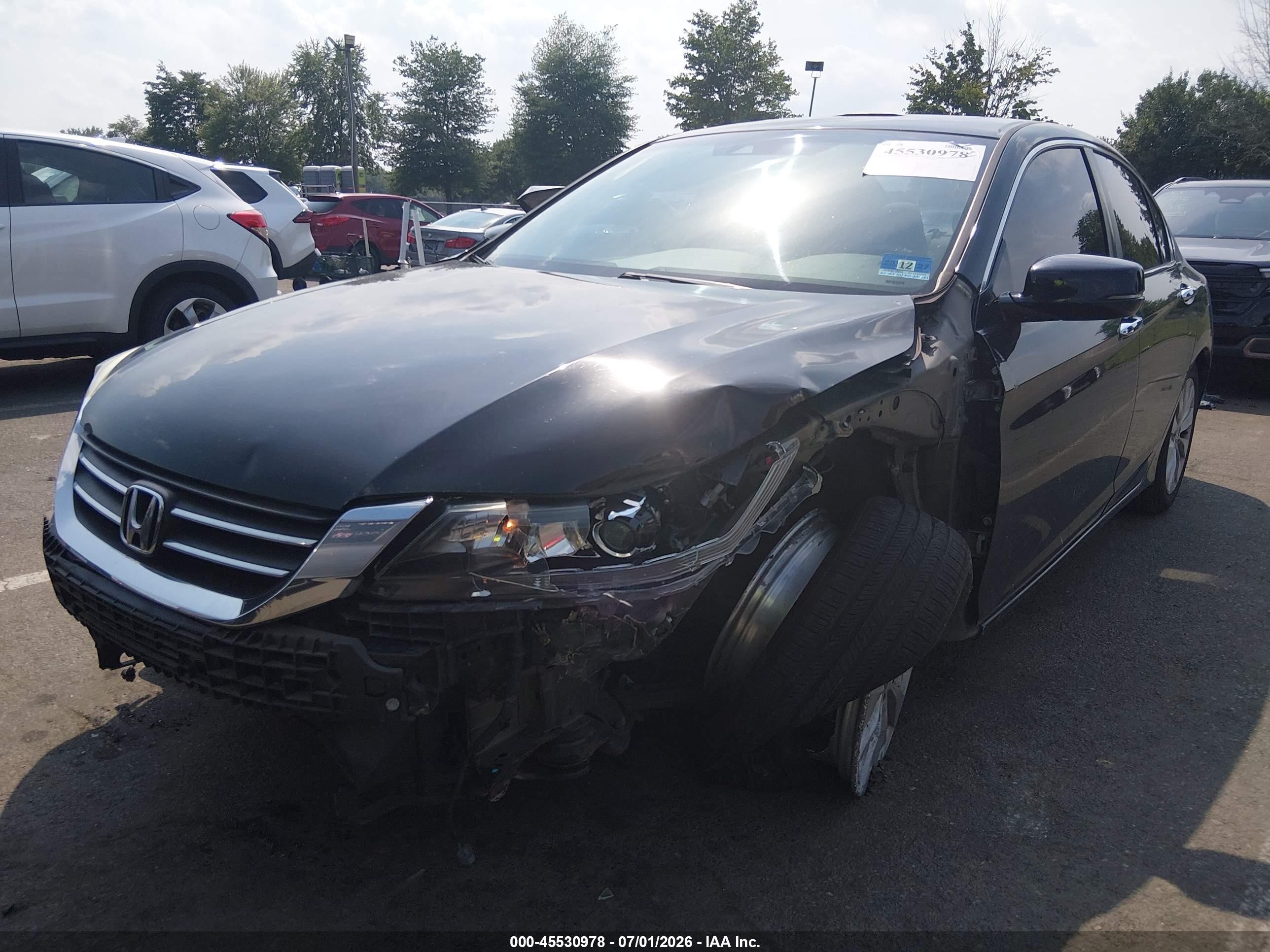 2013 Honda Accord Ex-l Black vin: 1HGCR2F85DA215757